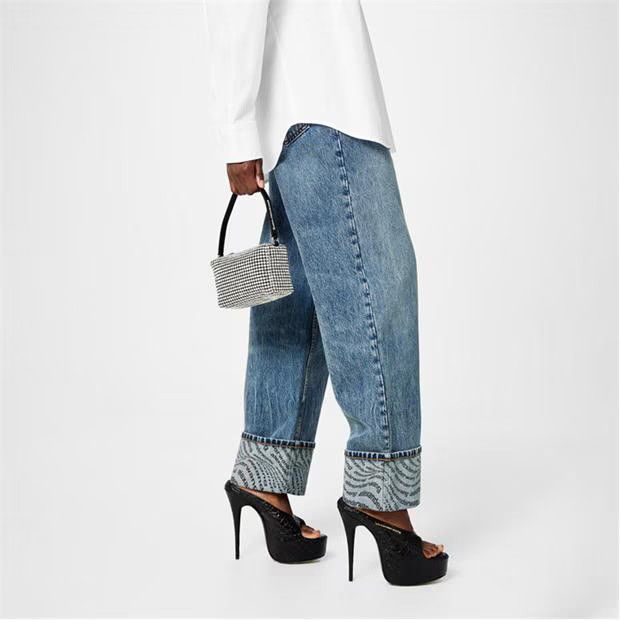 Alexander Wang o1g2r1mq0824 Size: OS / Heiress Crystal Medium Pouch White Size ONE SIZE - 5 Thumbnail