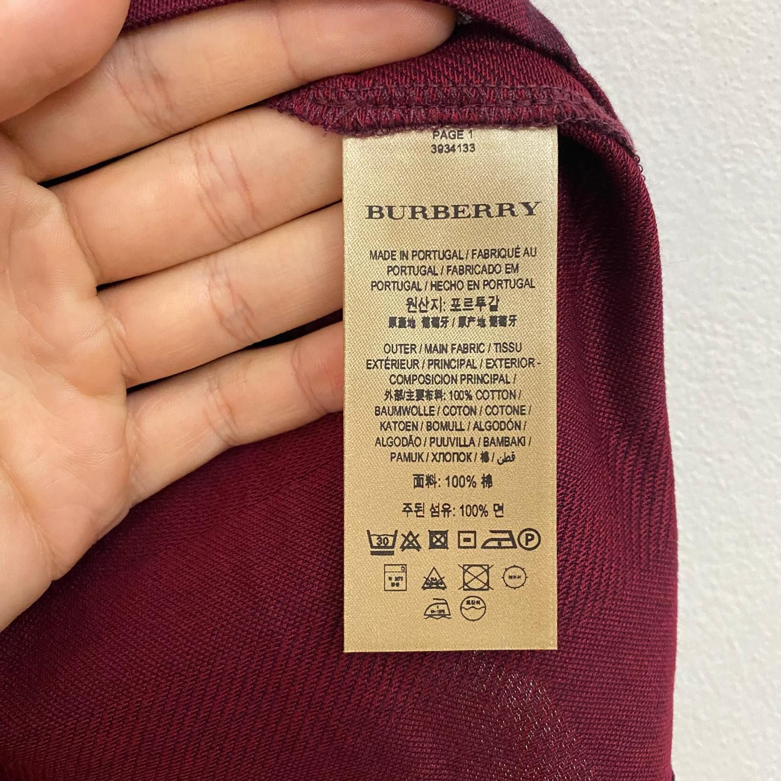 Burberry Red Nova Check Slim Polo Size US XS / EU 42 / 0 - 3 Thumbnail