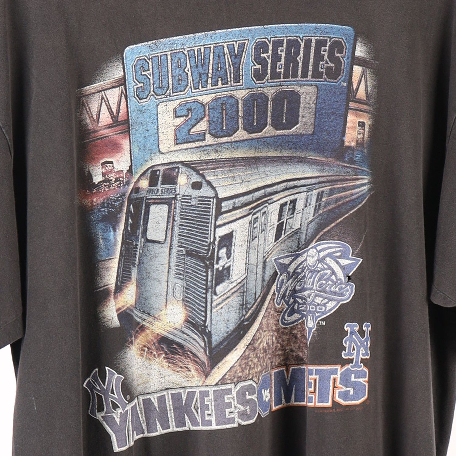 Vintage Subway Series 2000 Tee Yankees Vs Mets Size US XL / EU 56 / 4 - 5 Thumbnail