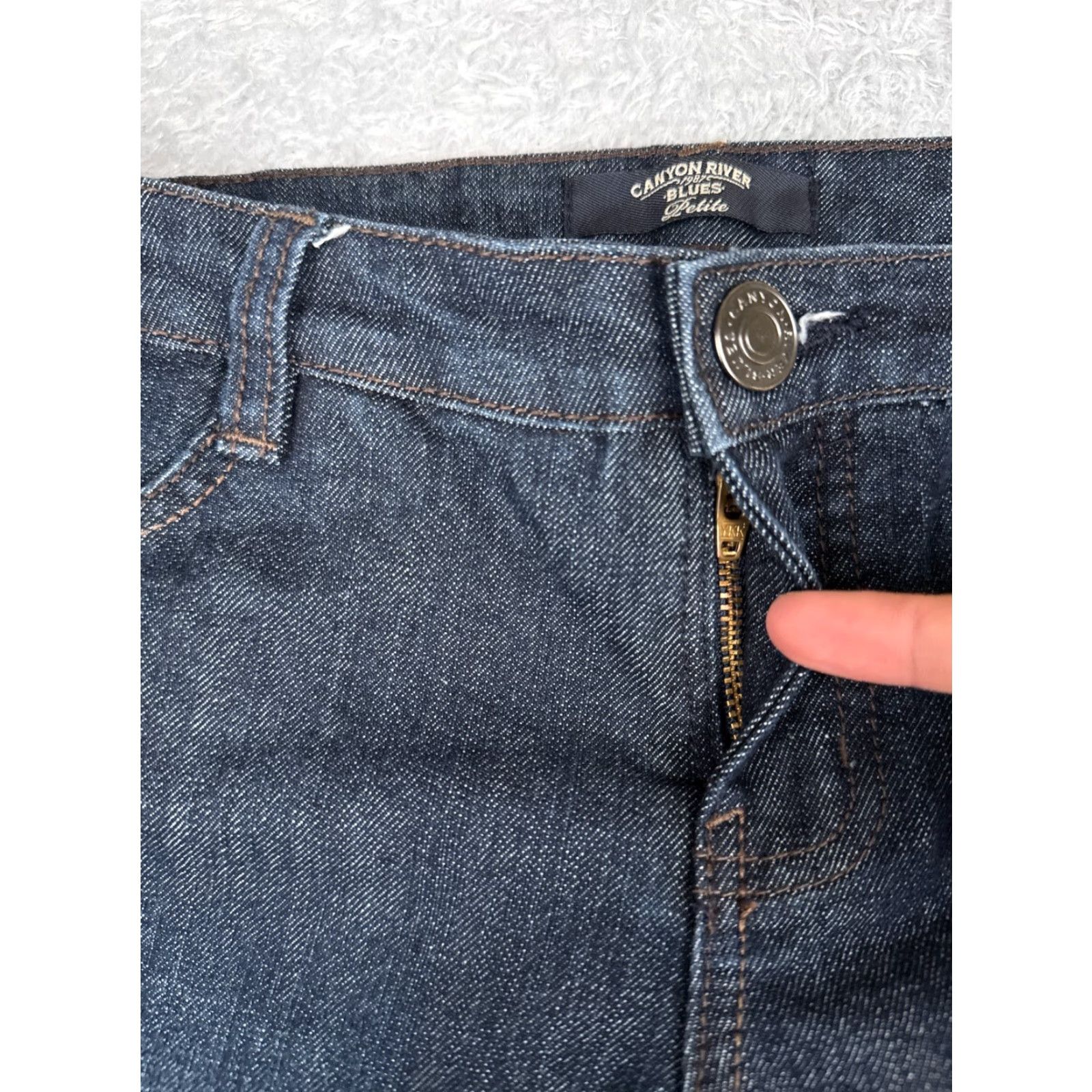 Vintage Canyon River Blues Jeans Womens 4P Jeans Bootcut Low Rise 28x30 Blue Denim Regular Size 28 Womens Size 27" / US 4 / IT 40 - 5 Thumbnail