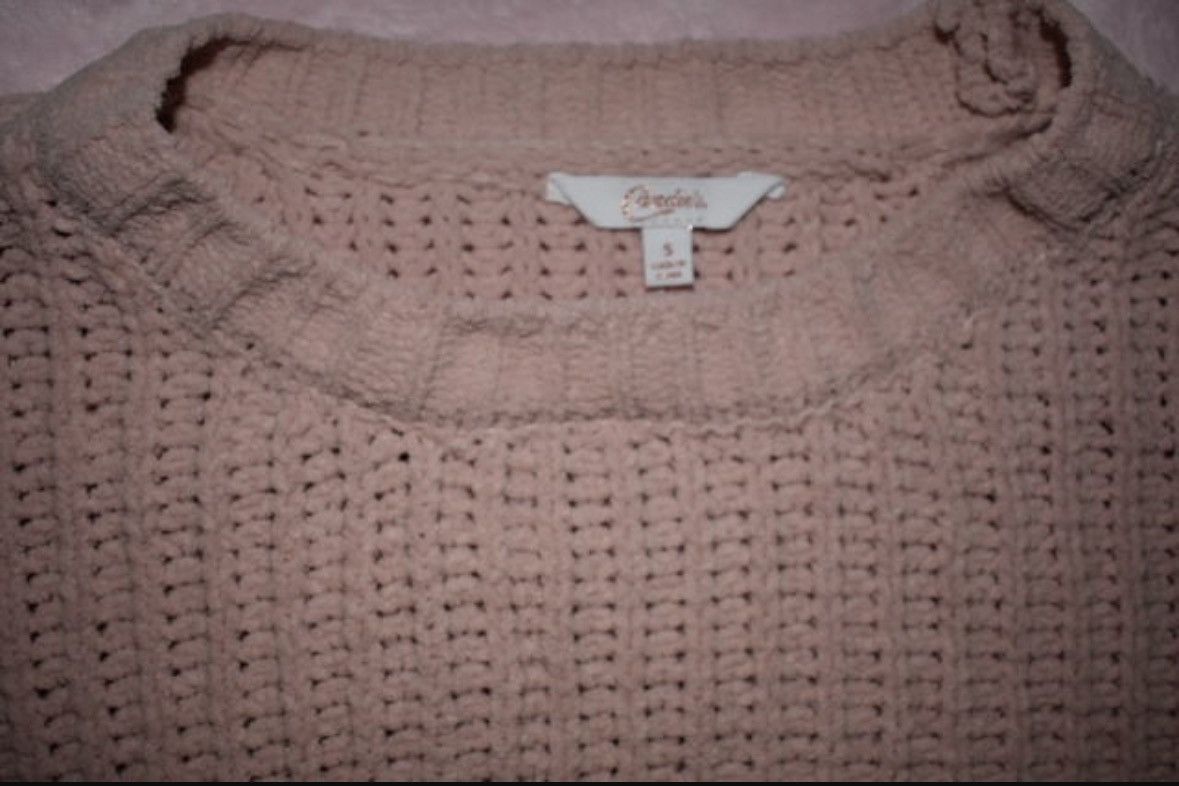 Other Candies Pink Chunky Bow Fall Sweater Winter Cute Small Size S / US 4 / IT 40 - 2 Thumbnail