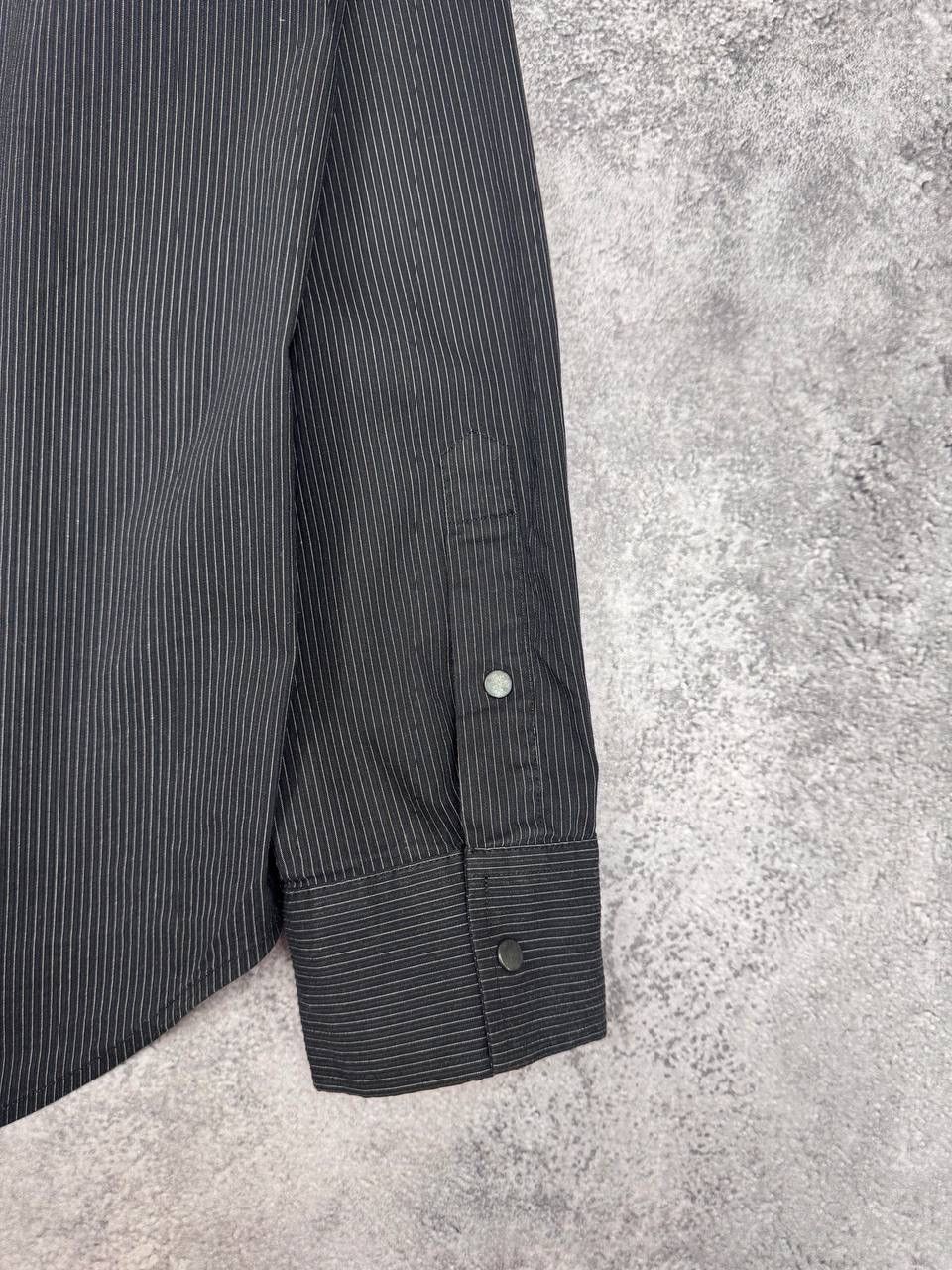 Armani Exchange Armani Exchange Men Striped Shirt Black Slim Fit Size XL Size US XL / EU 56 / 4 - 6 Thumbnail