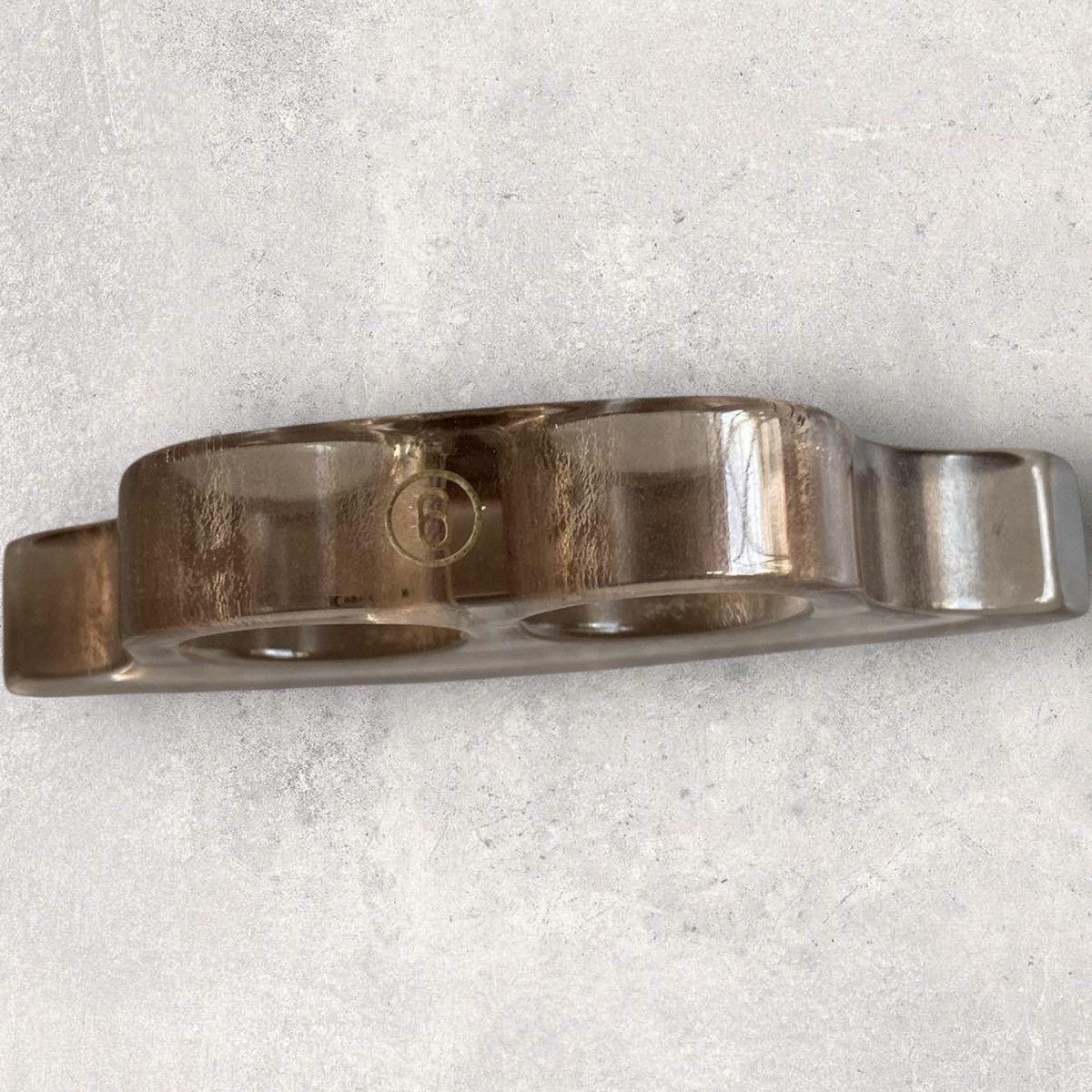 Maison Margiela MM6 SS12 Clear Double Ring Size ONE SIZE - 3 Thumbnail