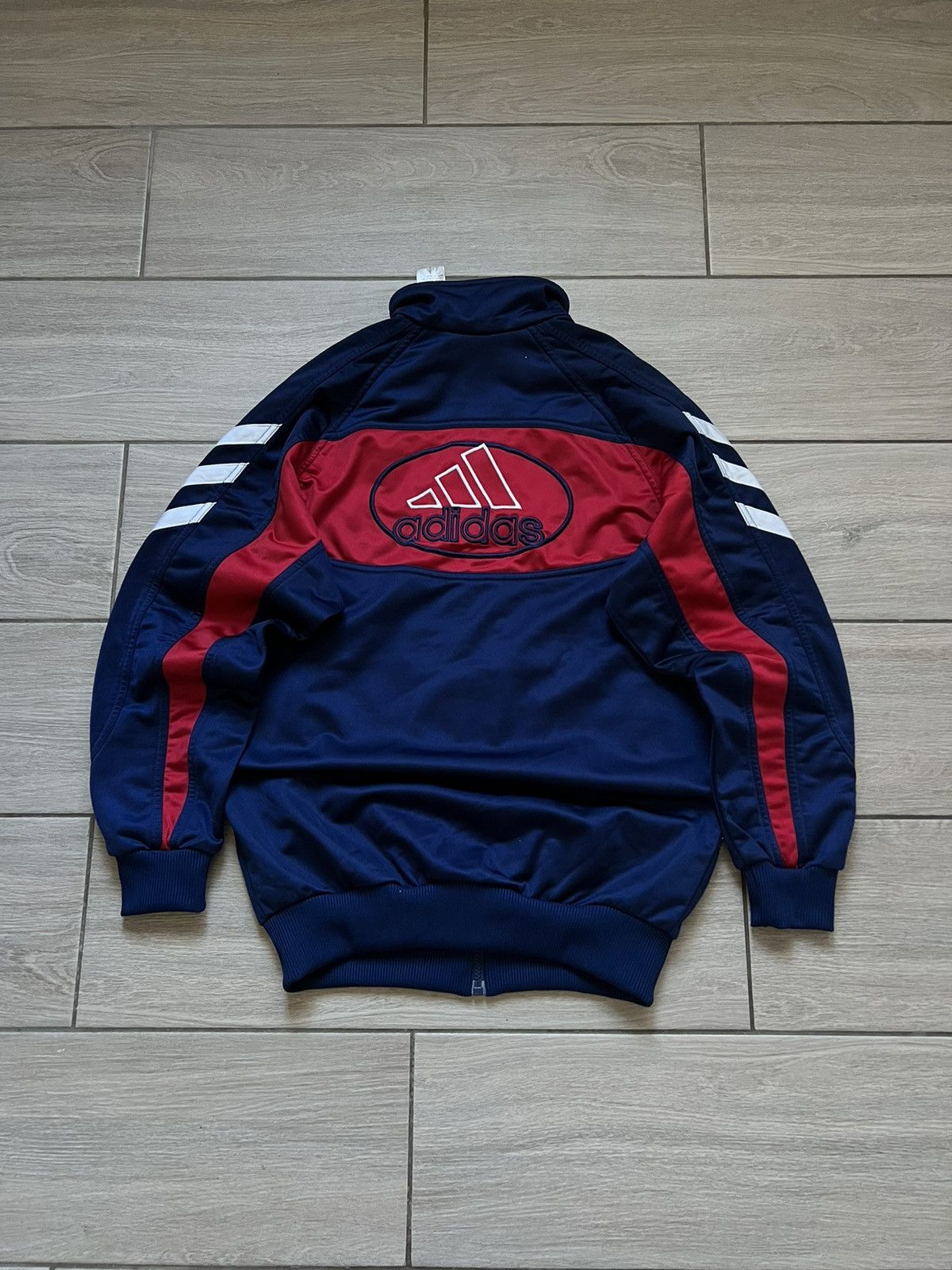 Adidas Vintage 90s Adidas Zip Up Olympics Jacket Logo Size US S / EU 44-46 / 1 - 1 Thumbnail