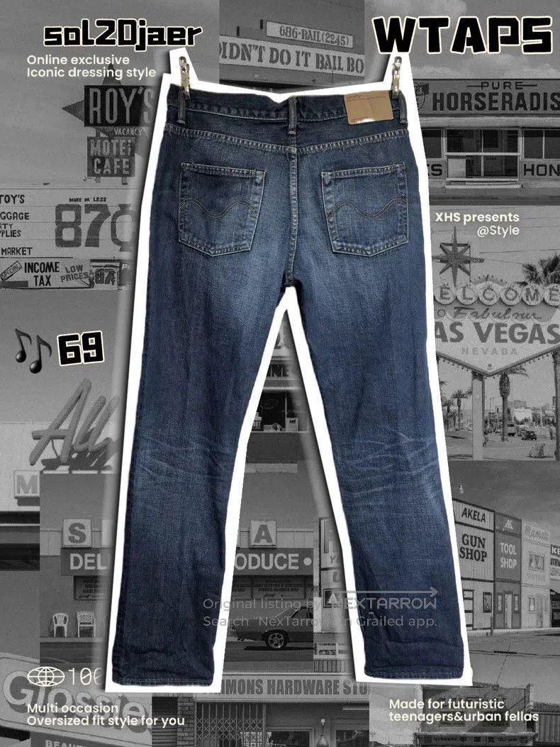 Wtaps Wtaps size L Hand-drawn graffiti wash jeans Size US 39 - 2 Thumbnail