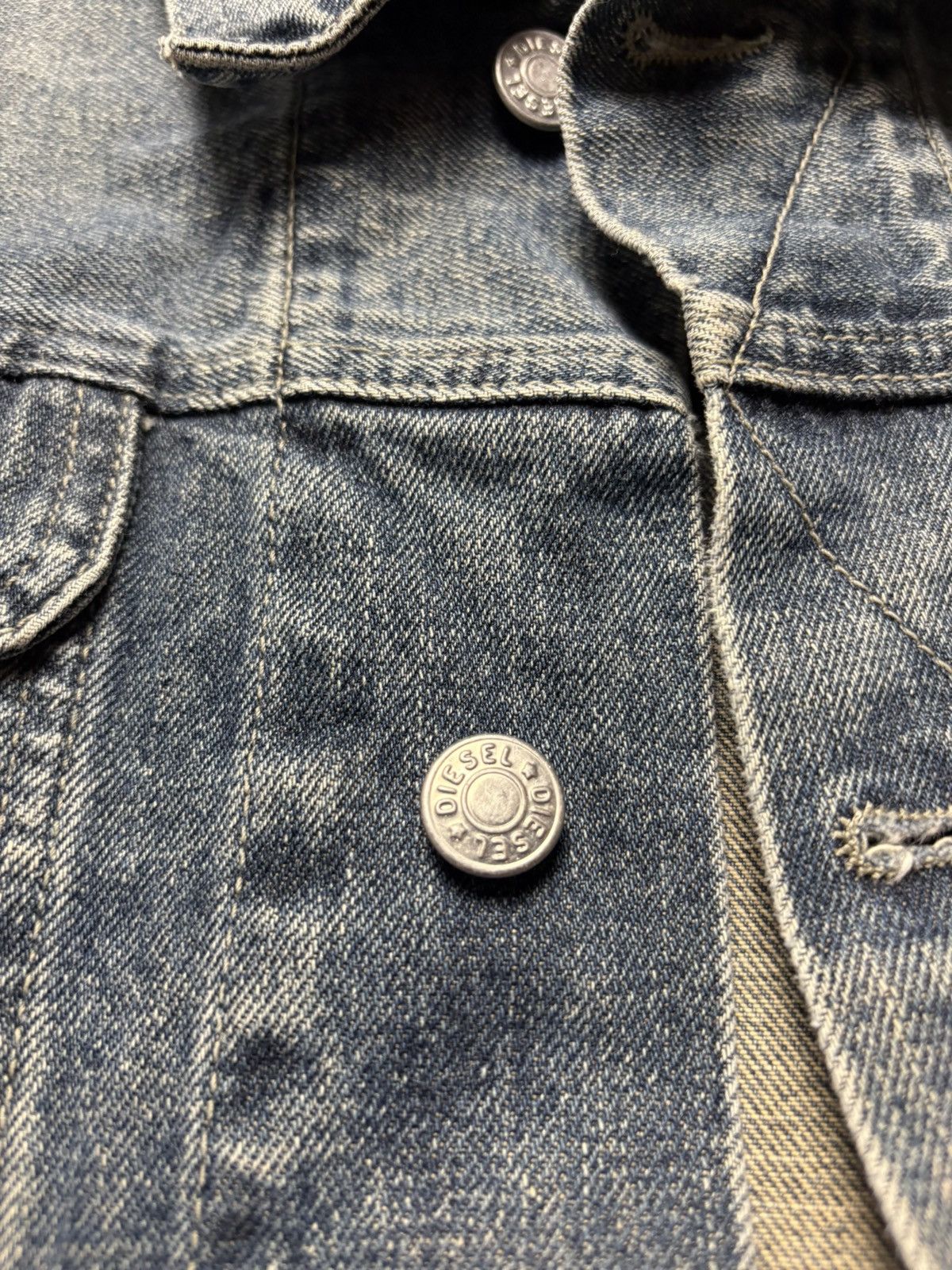 Diesel Diesel Vintage Denim Jacket Made Italy Size US XXL / EU 58 / 5 - 5 Thumbnail