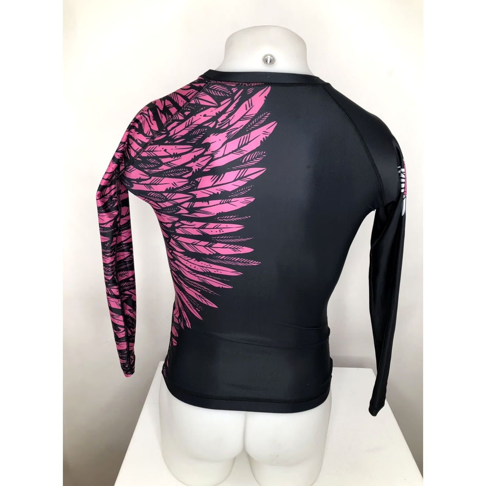Vintage RAVEN FIGHT WEAR Shirt Women XS Athletic MMA Performance Black Size XS / US 0-2 / IT 36-38 - 2 Thumbnail