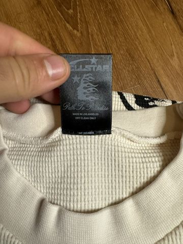 Hellstar Records Tee Size XL Cream