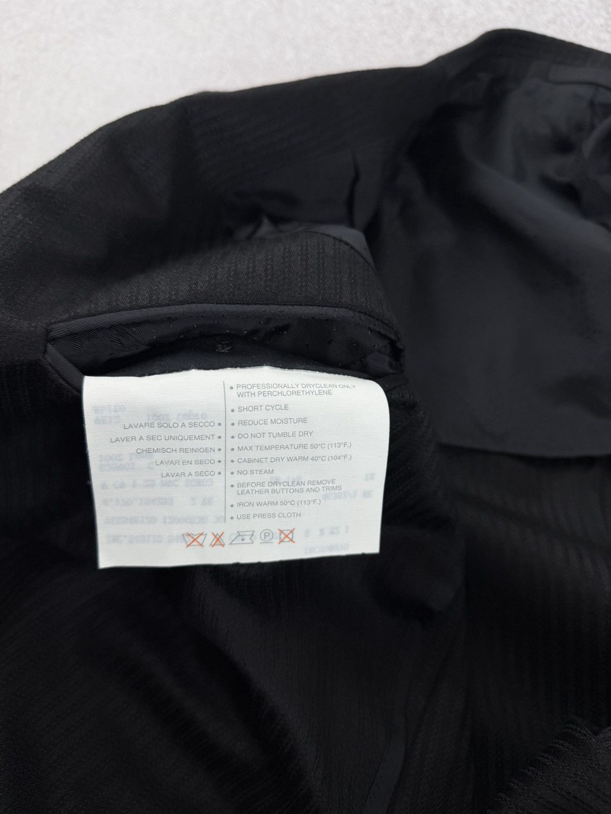 Versace Versace Vintage Men’s Suit Wool Black Size 52R Size 42R - 19 Thumbnail