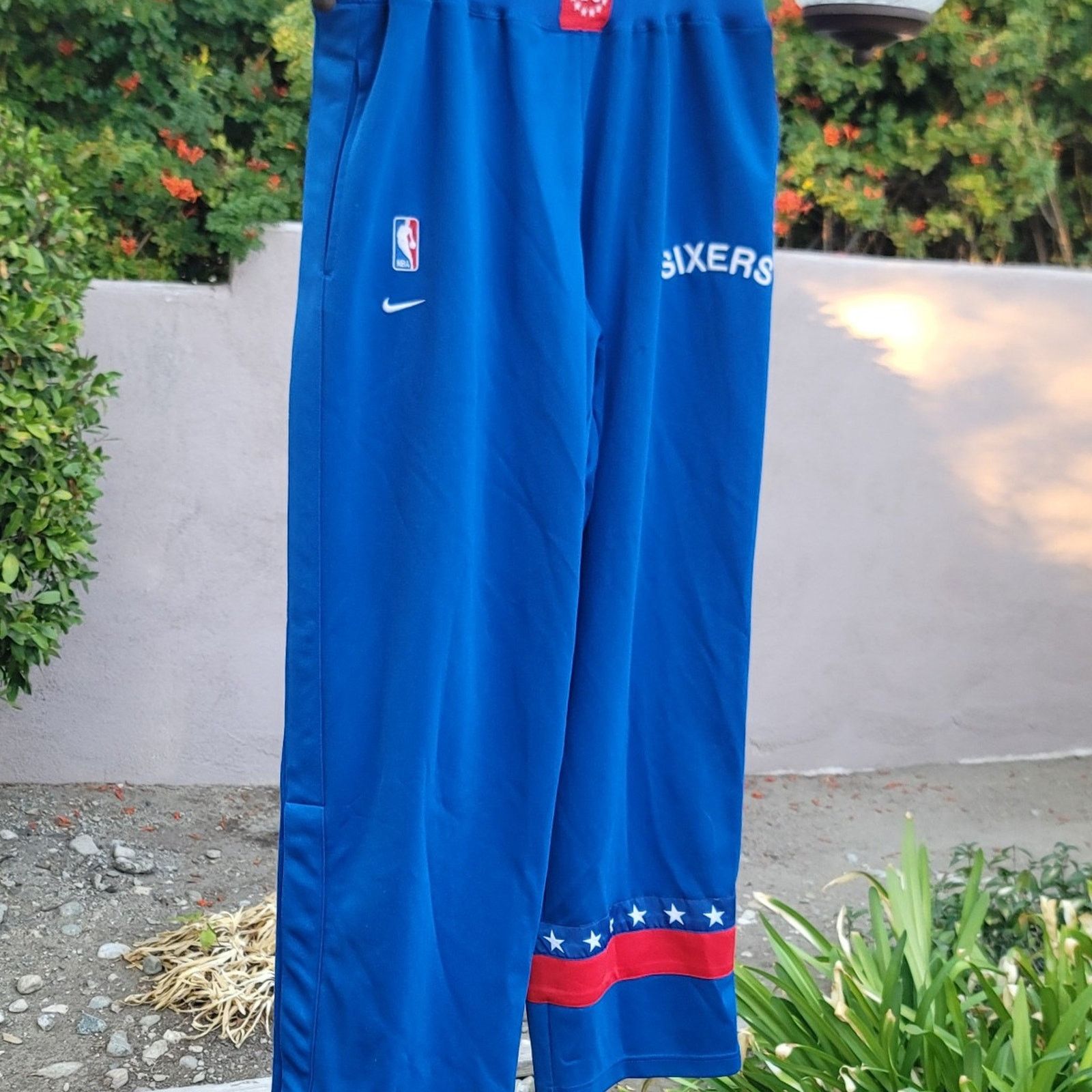 Nike Vtg Nike Philadelphia 76ers Basketball Warm-up Sweatpants Size US 32 / EU 48 - 3 Thumbnail