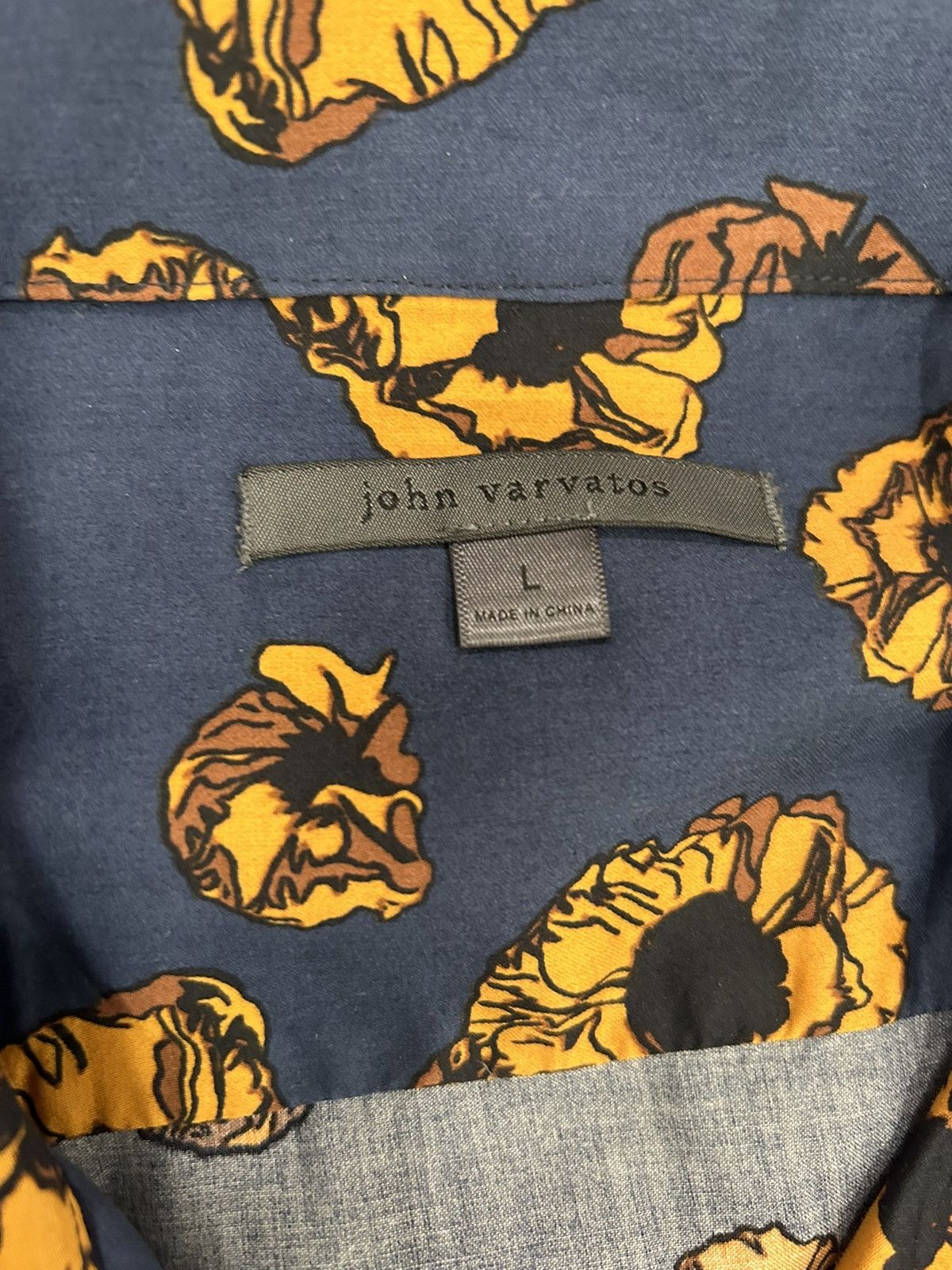 John Varvatos Floral Danny Camp button up Shirt Size US L / EU 52-54 / 3 - 5 Thumbnail