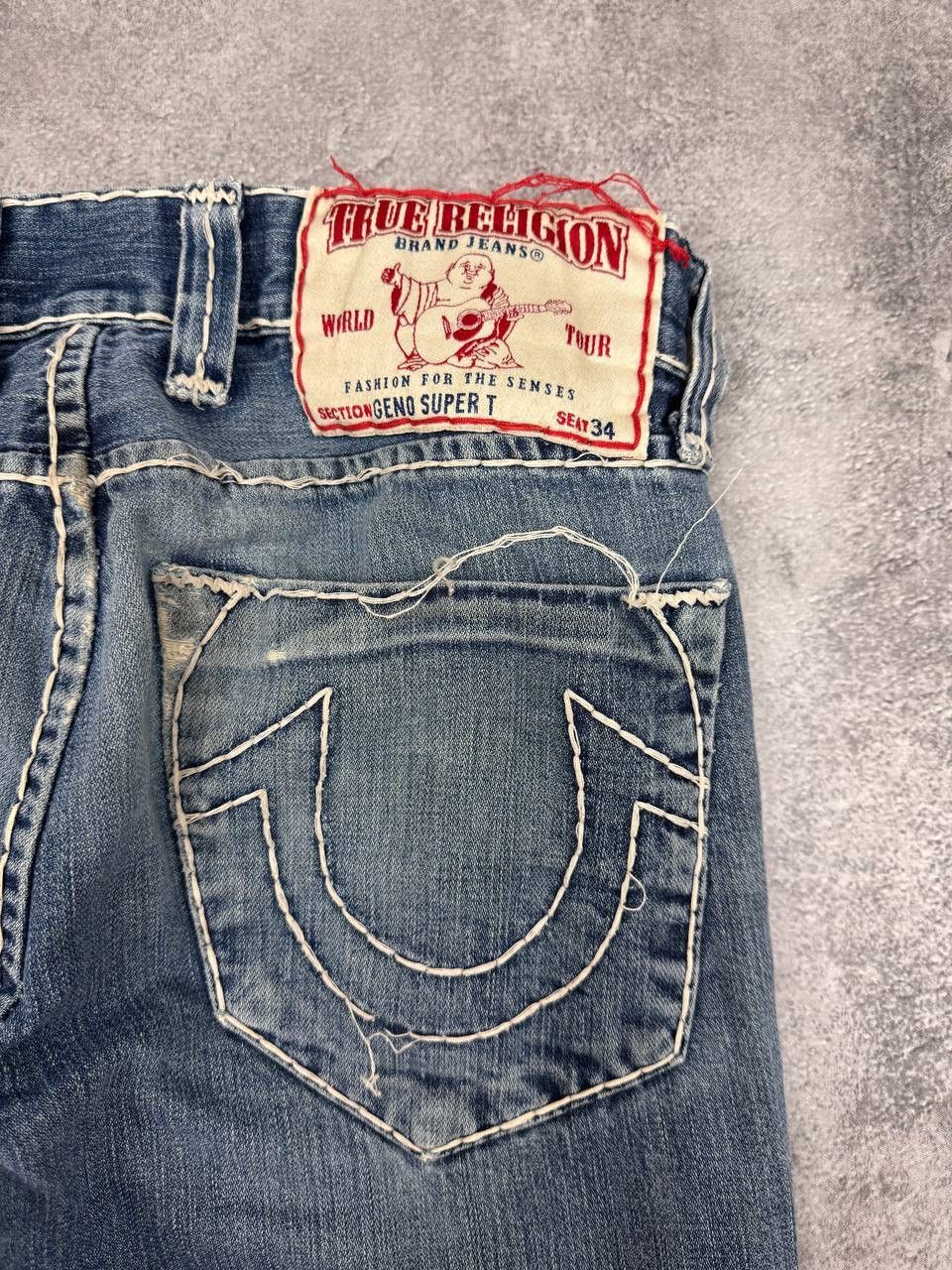 True Religion True Religion MenJeans Blue Distressed Straight Fit Vintage Size US 30 / EU 46 - 11 Thumbnail