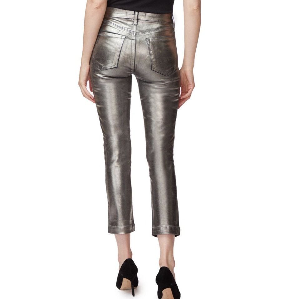 J Brand NWT J Brand Silver High Rise Crop Cigarette Jeans 32 / 14 Size 36" / US 14 / IT 50 - 7 Thumbnail