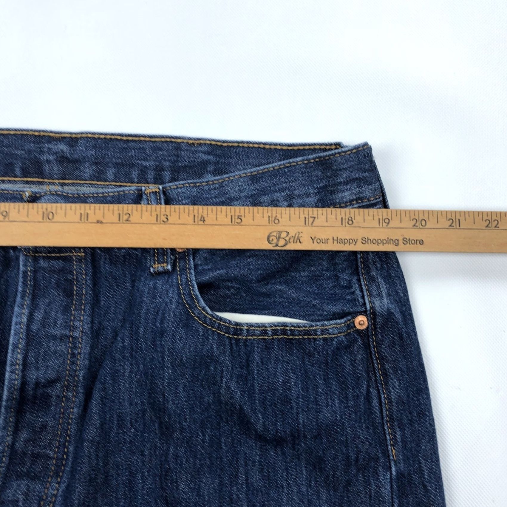Levi's Levi's 501 Jeans Mens W38 L29 Dark Wash Straight Button Fly 100% Cotton Size US 38 / EU 54 - 7 Thumbnail