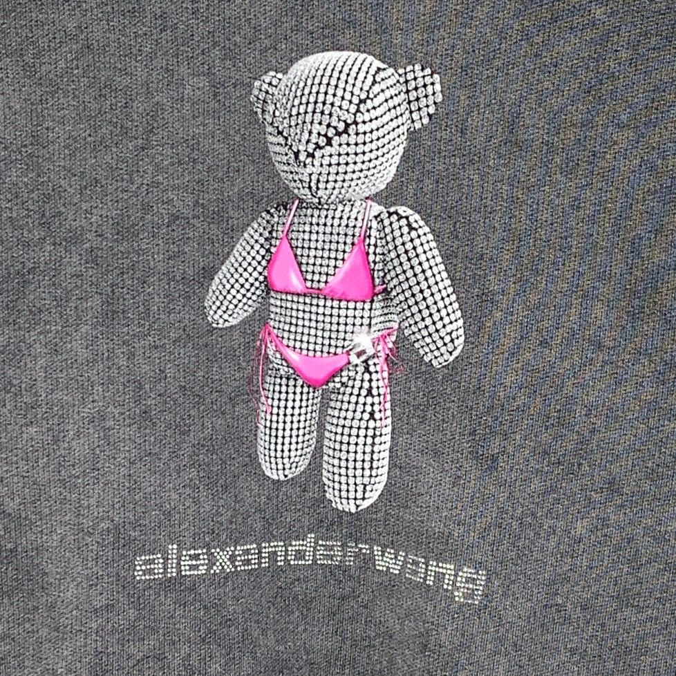 Alexander Wang Alexander Wang 22FW Grey Bear Long Sleeve Sweatshirt K26WX Size XS / US 0-2 / IT 36-38 - 4 Thumbnail