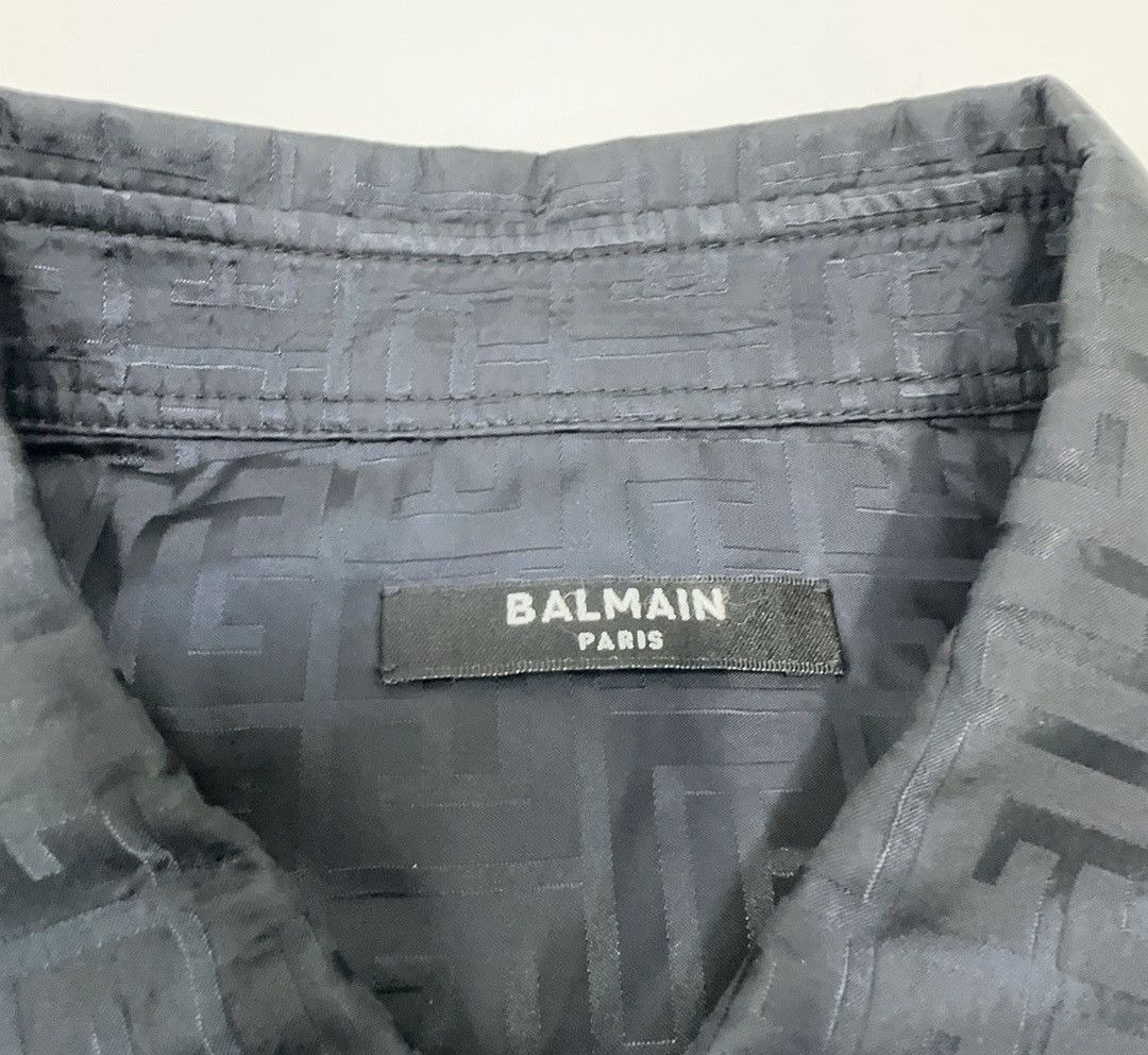 Balmain Balmain FW22 Monogram Nylon Shirt Size US L / EU 52-54 / 3 - 5 Thumbnail