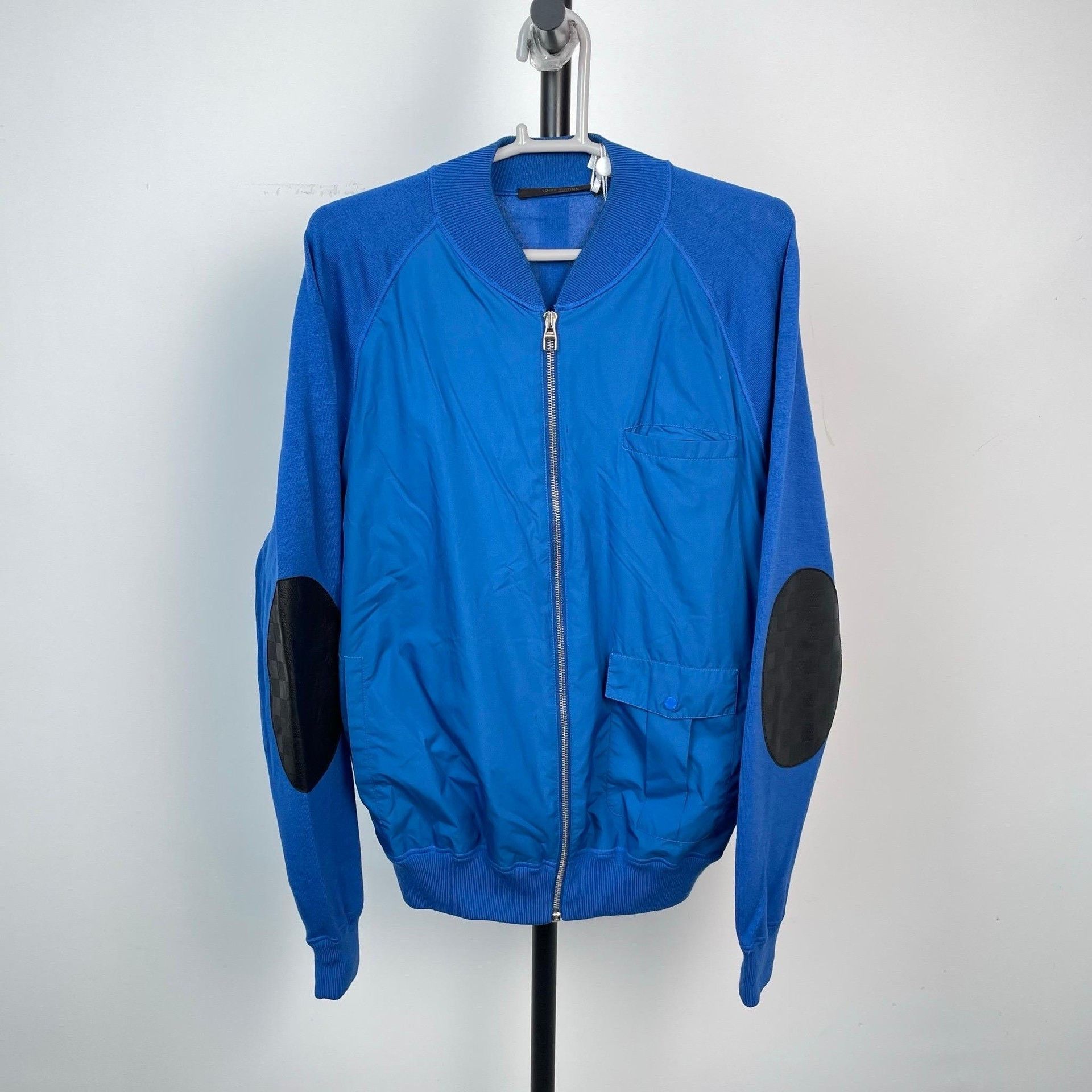 Louis Vuitton Louis Vuitton Blue Nylon Leather Zip Jacket Size US S / EU 44-46 / 1 - 1 Thumbnail