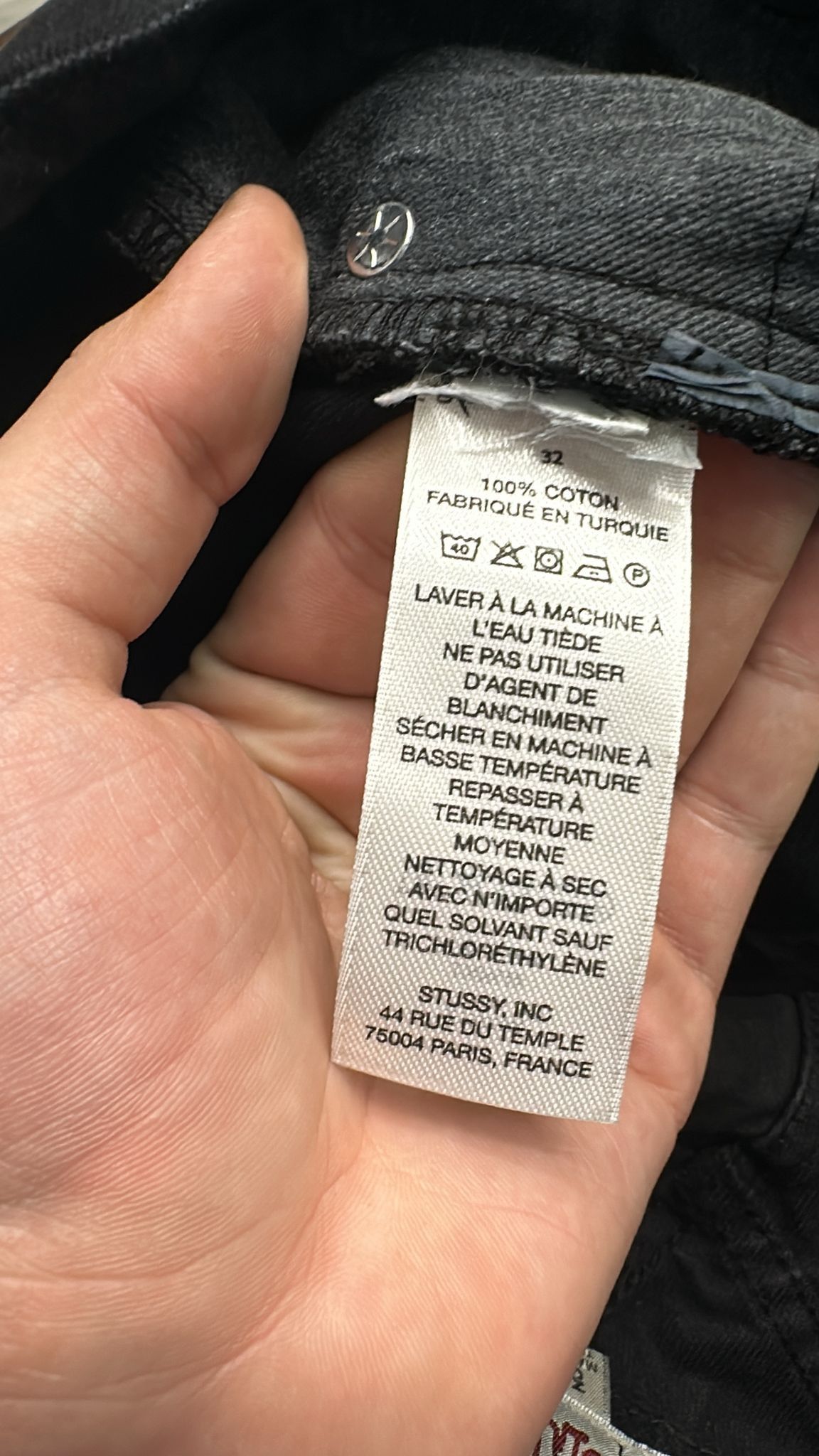 Stussy × Vintage Stüssy Classic Jean Black Size 32 Size US 32 / EU 48 - 8 Thumbnail