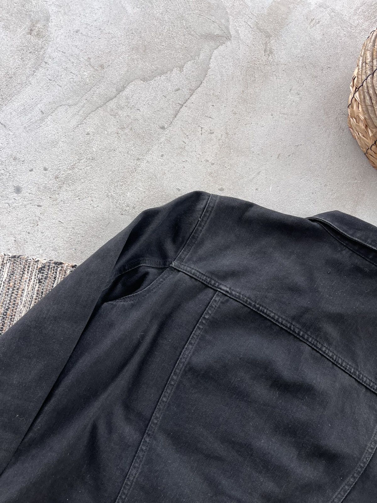 Wood Wood Vintage rare Wood Wood Black Denim Jacket Avantgarde Y2K Size US M / EU 48-50 / 2 - 13 Thumbnail