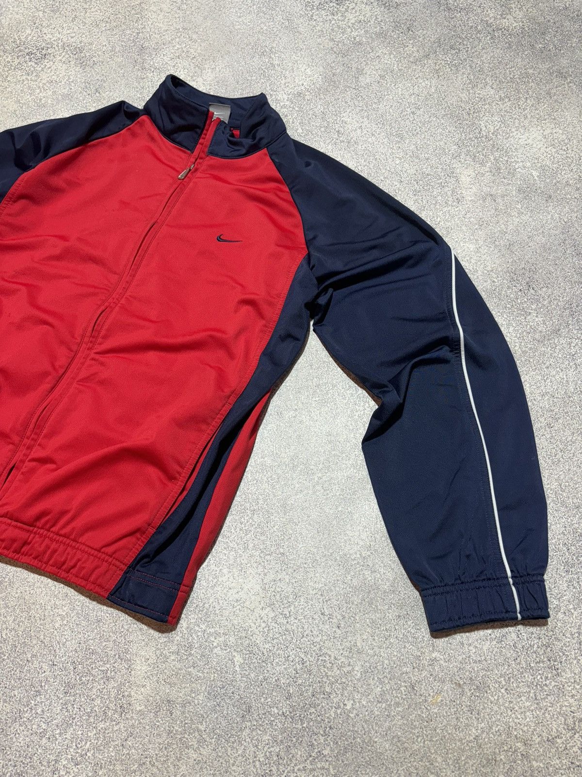 Nike × Vintage VINTAGE NIKE DRILL Small logo swoosh zip hoodie Y2K 00s Size US M / EU 48-50 / 2 - 3 Thumbnail