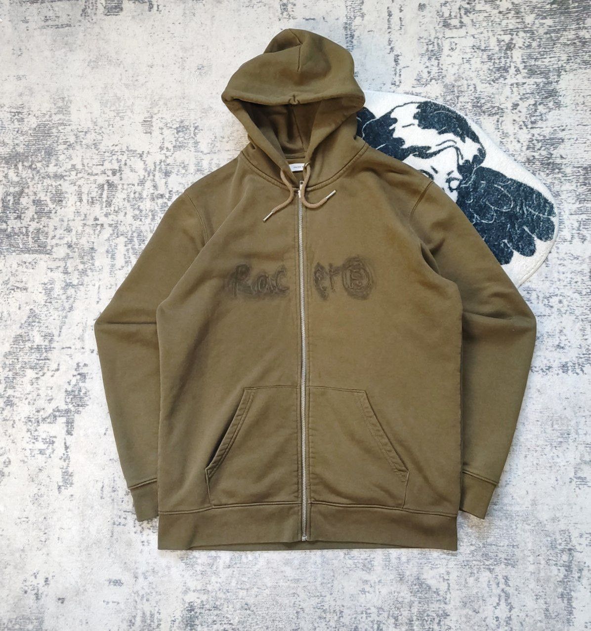 Racer Worldwide × Streetwear Racer Worldwide Washed Flag Zip Up
