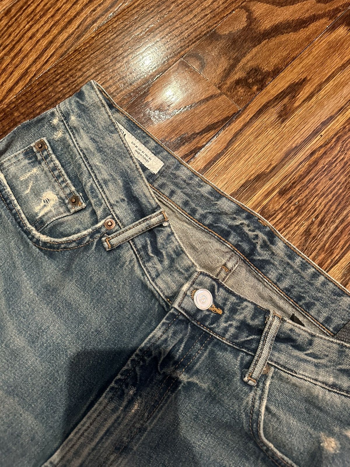 Vintage Vintage Blue Jeans Size US 31 - 2 Thumbnail
