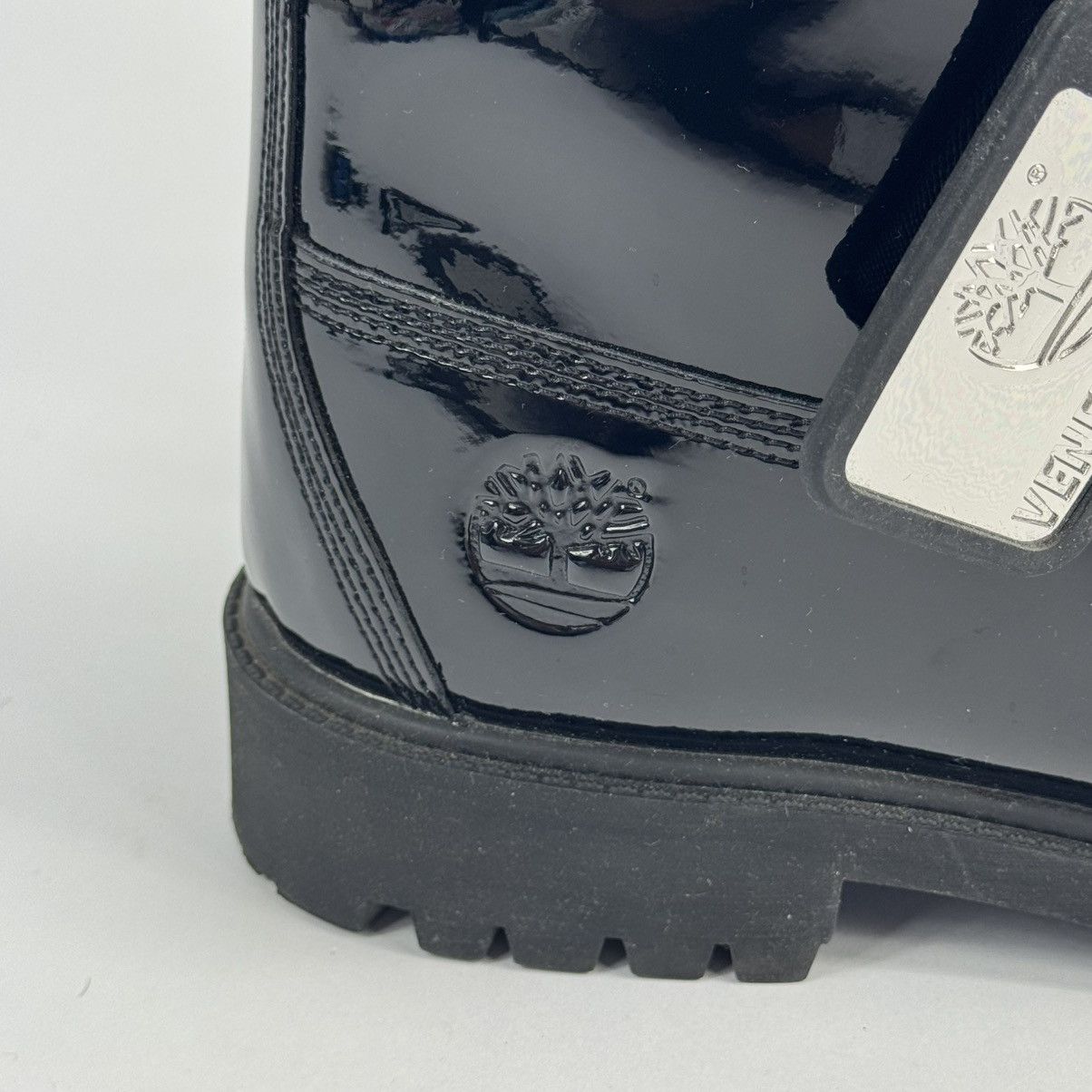 Timberland x VENEDA CARTER PATENT BLACK BOOTS Size US 8.5 / EU 41-42 - 6 Thumbnail