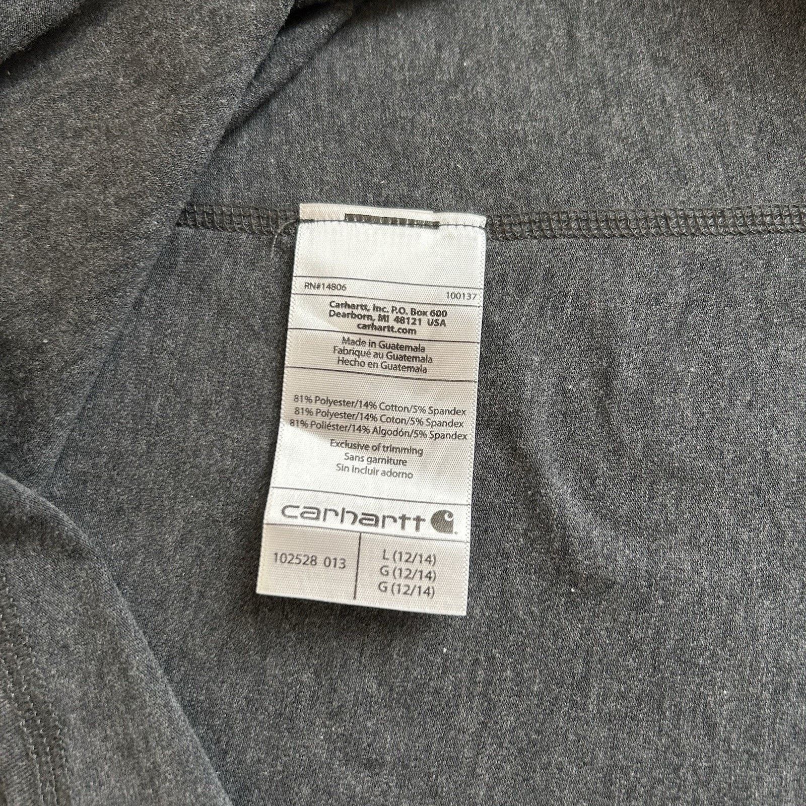 Carhartt Carhartt Force Pullover Women’s L Long Sleeve Quarter Zip Size L / US 10 / IT 46 - 8 Thumbnail