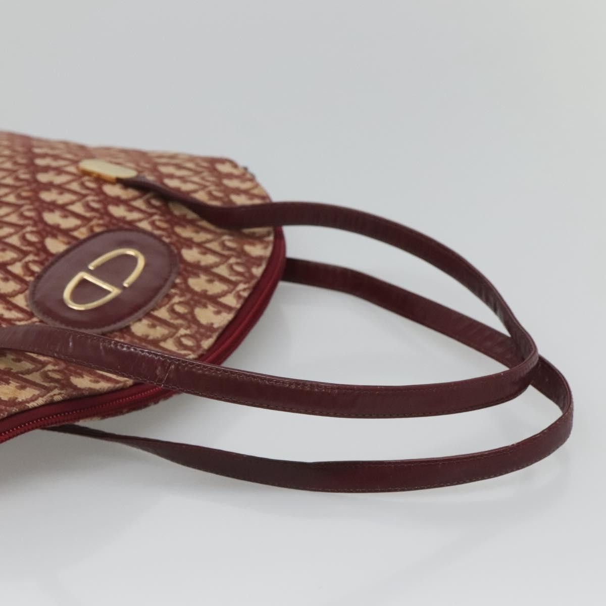 Dior DIOR Trotter Canvas Shoulder Bag Red Gold Size ONE SIZE - 7 Thumbnail