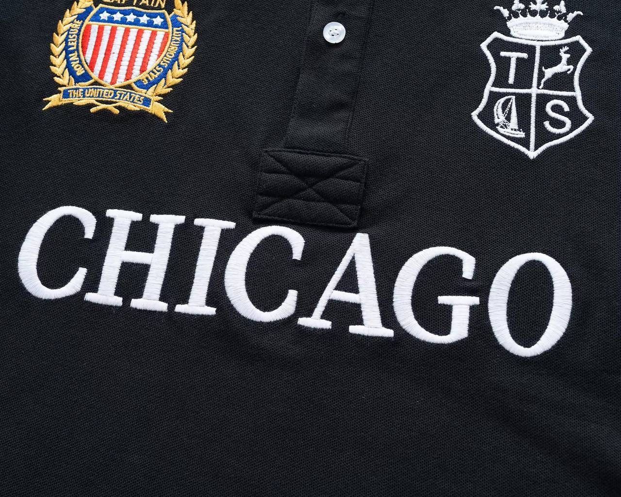Vintage Chicago polo black big logo size M Size US M / EU 48-50 / 2 - 8 Thumbnail