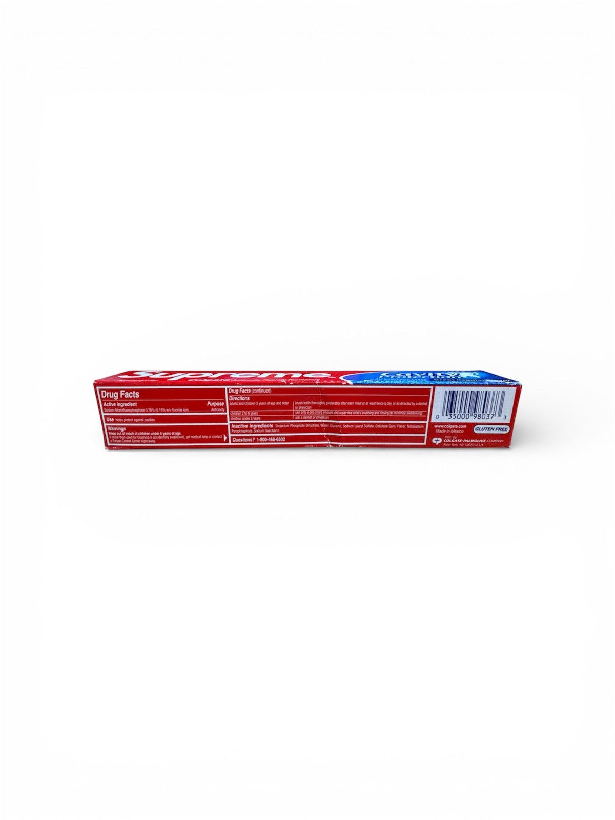 Supreme Supreme Colgate Toothpaste FW20 NOT FOR HUMAN CONSUMPTION! Size ONE SIZE - 3 Thumbnail
