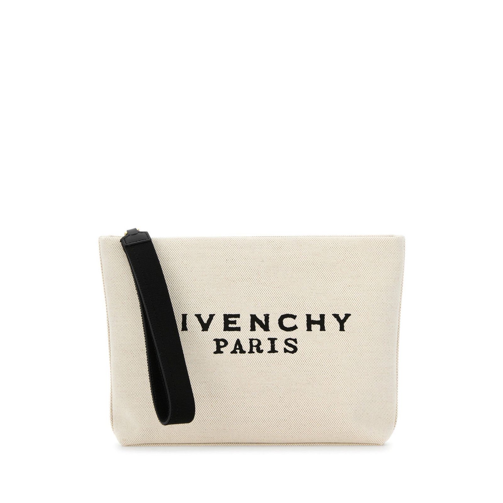Givenchy GIVENCHY Beige/Black Canvas Pouch Bag New And Authentic Size ONE SIZE - 1 Thumbnail