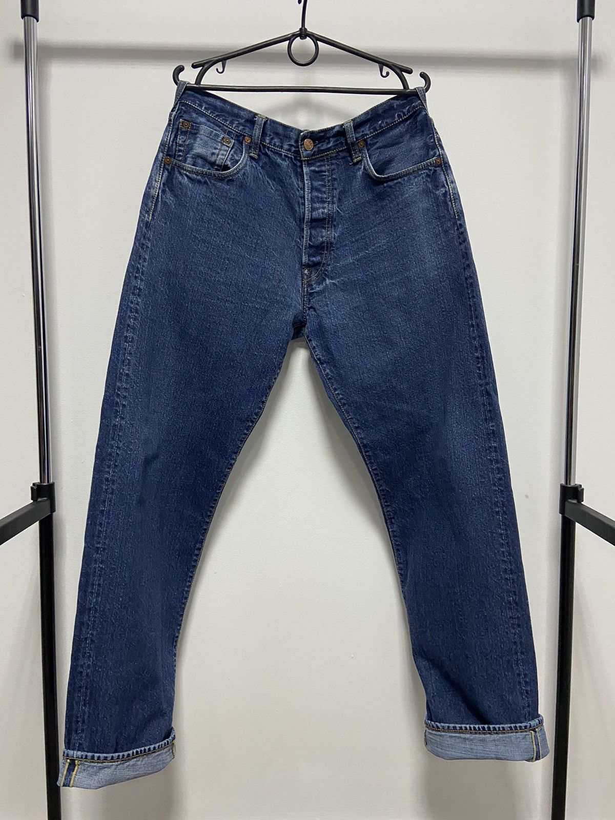 Evisu Pants Seagull logo Vintage Selvedge jeans