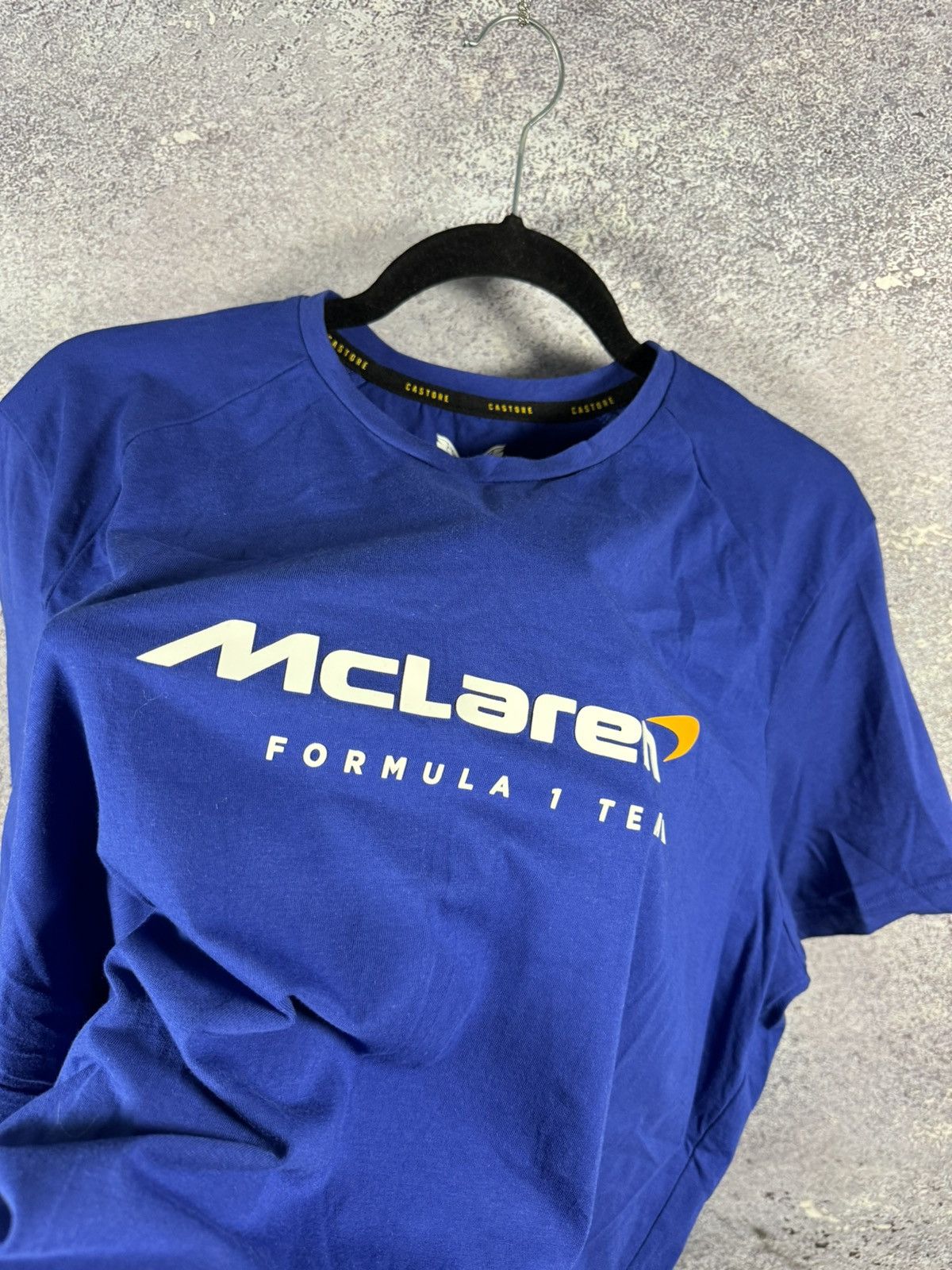 Castore × Formula 1 × Malcolm McLaren McLaren Formula 1 Team Racing T Shirt Blue Men’s XLarge Size US XL / EU 56 / 4 - 6 Thumbnail