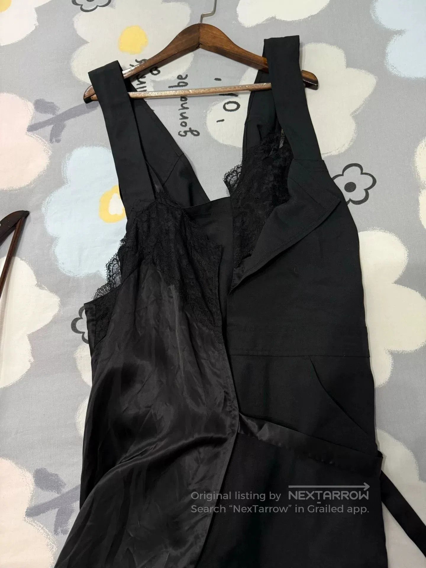 Junya Watanabe Junya Watanabe Black Jumpsuit with Lace Detail. Size 25" / US 0 / IT 36 - 4 Thumbnail