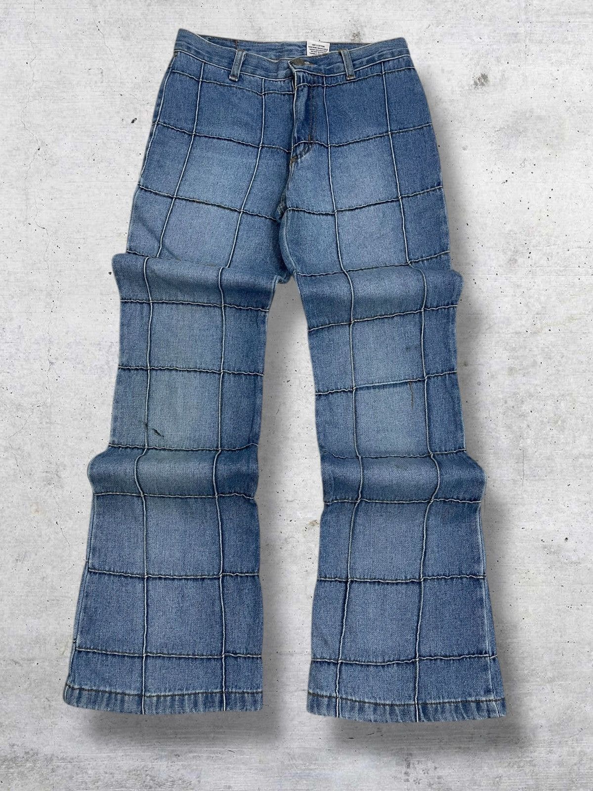 Japanese Brand VINTAGE NEW SPORTS USA 90S OG FLARED KINKY DISTRESSED DENIM Size US 27 - 1 Thumbnail