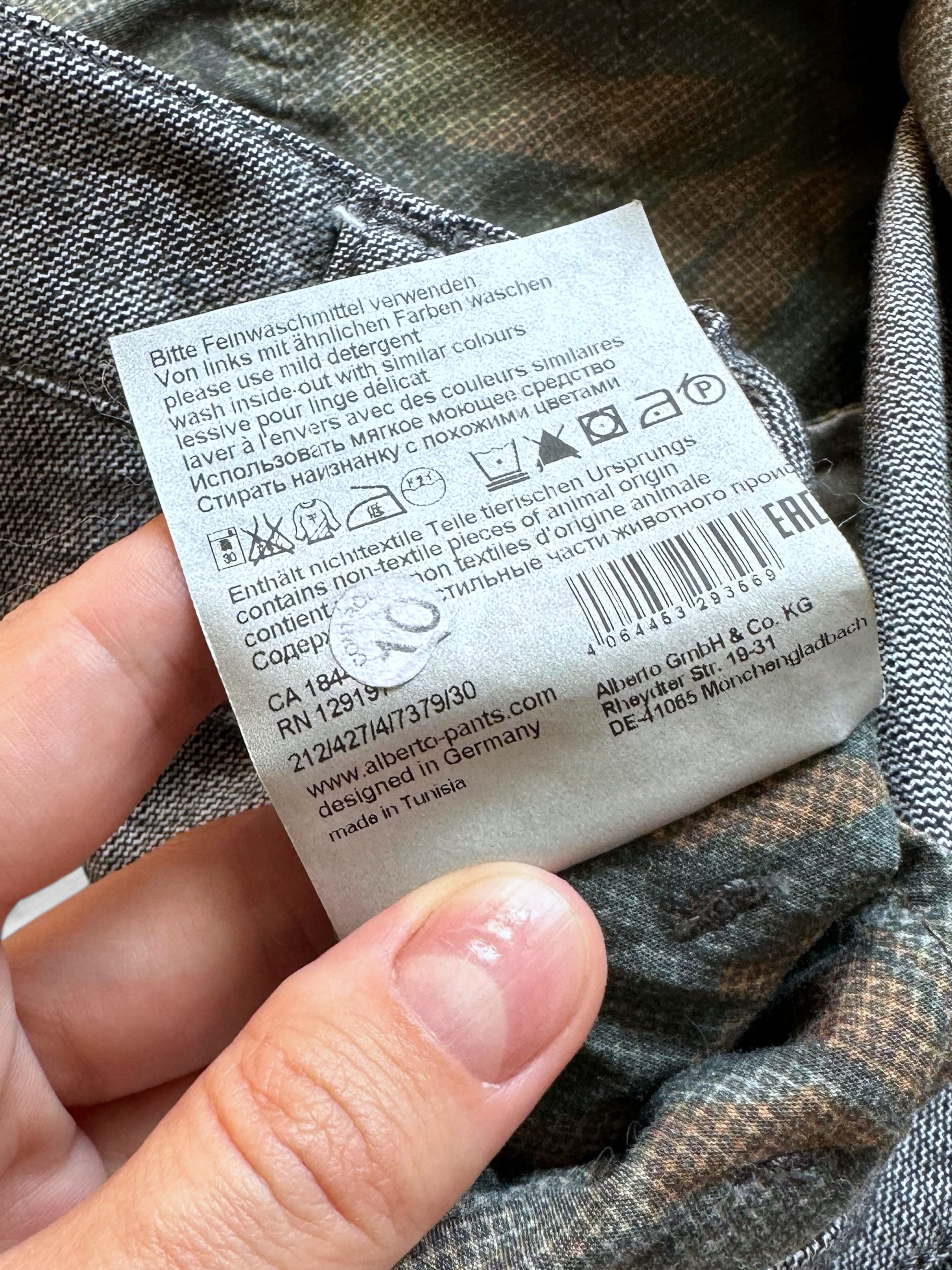 Alberto Alberto Slim Tailored Cargo Casual Pants Size US 34 / EU 50 - 5 Thumbnail