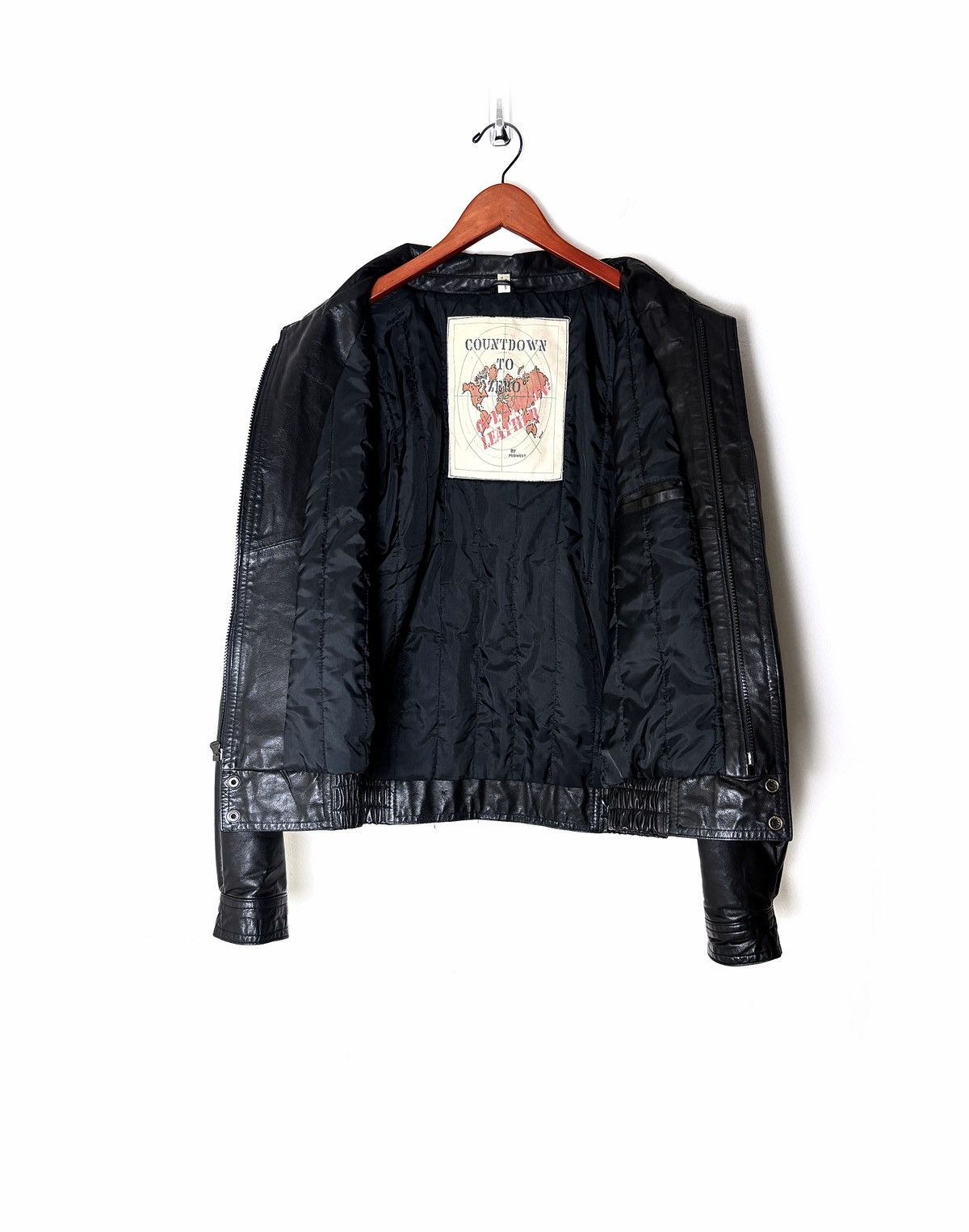 Genuine Leather Midwest Countdown to Zero Black Leather Jacket Size US S / EU 44-46 / 1 - 3 Thumbnail