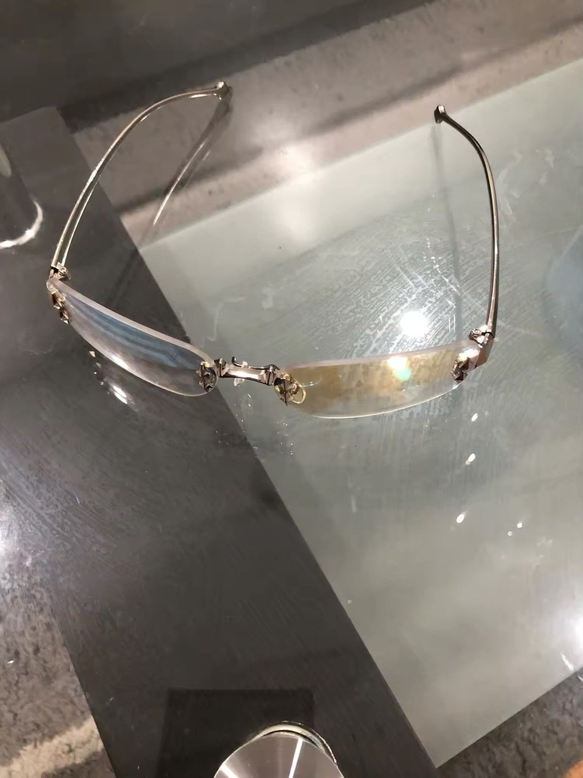 Japanese Brand Vintage Rimless Square Sunglasses Unisex Size ONE SIZE - 4 Thumbnail