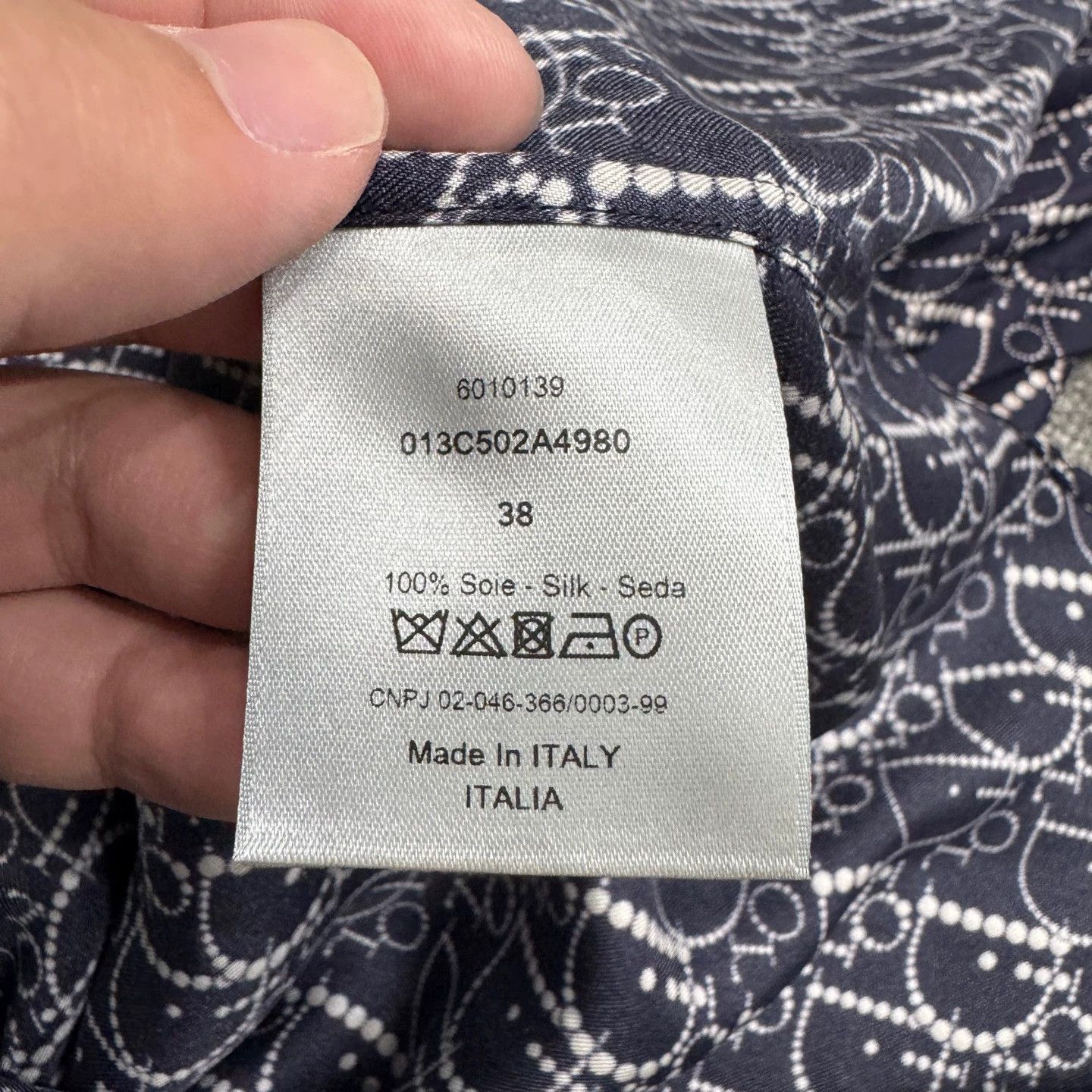 Dior Dior Oblique Silk Shirt Men's 38 Size US S / EU 44-46 / 1 - 3 Thumbnail