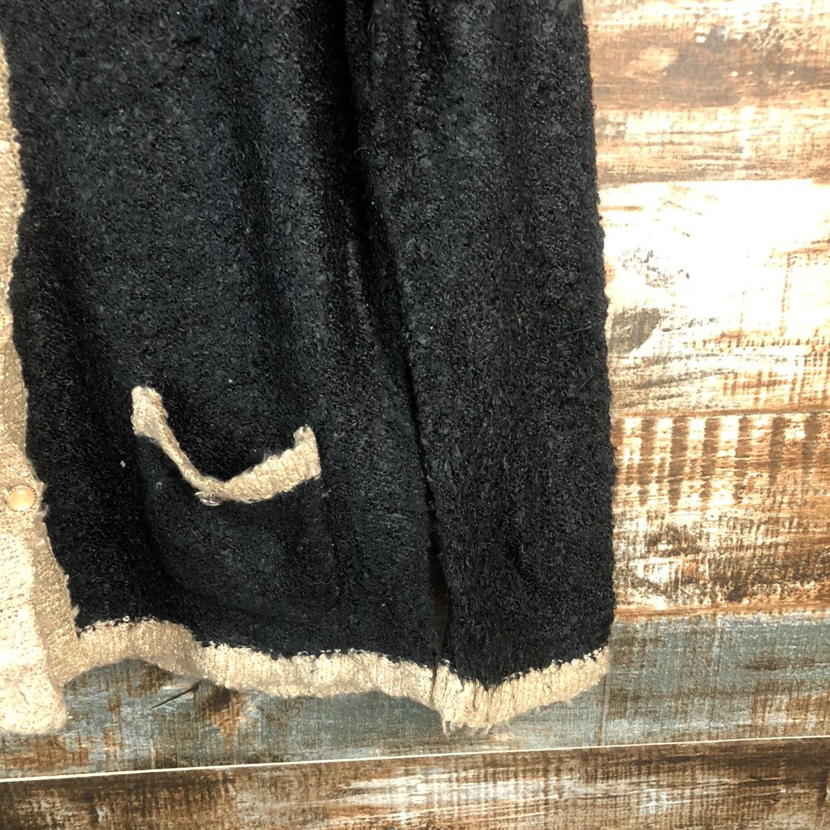 Homespun Knitwear × Japanese Brand DL Vis Black Cardigan Knitwear #C368 Size M / US 6-8 / IT 42-44 - 8 Thumbnail