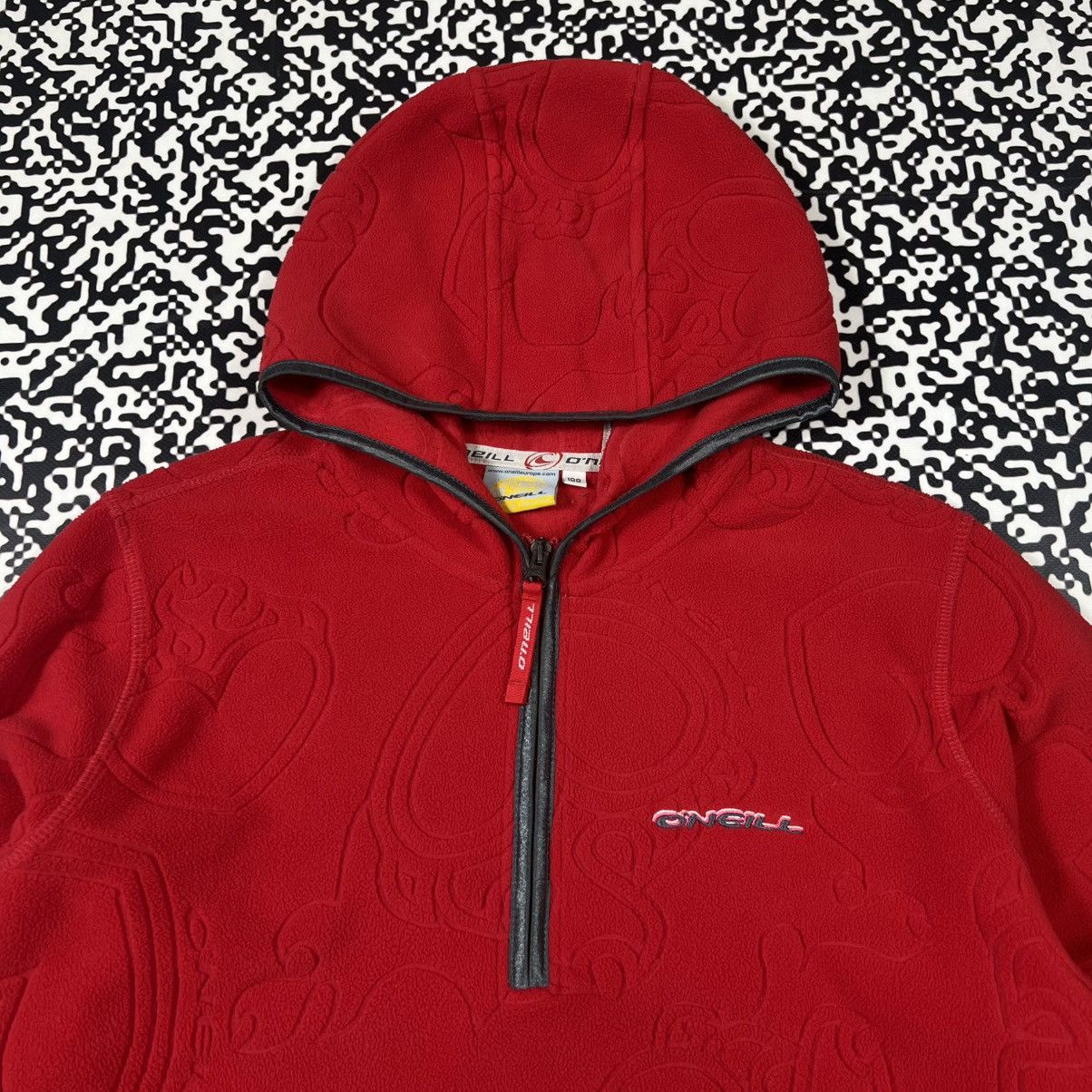 O'Neill Vintage Y2K Oneill Surf Style Fleece Monogram Retro Hoodie Size M / US 6-8 / IT 42-44 - 6 Thumbnail