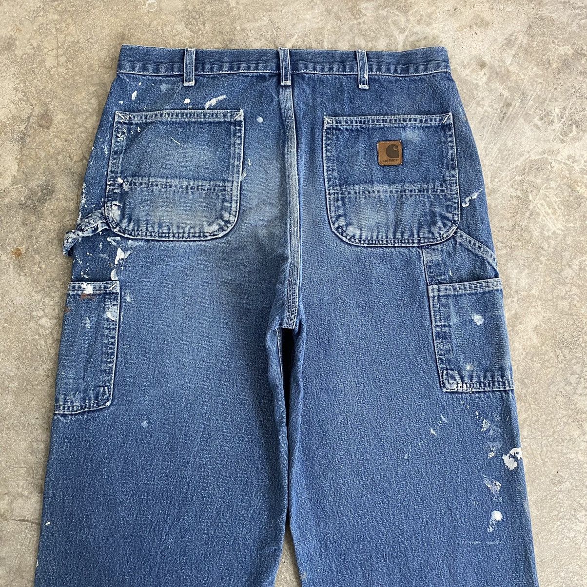 Carhartt Vintage Carhartt Splatter Ripped Carpenter Work Pants Size US 34 / EU 50 - 17 Thumbnail