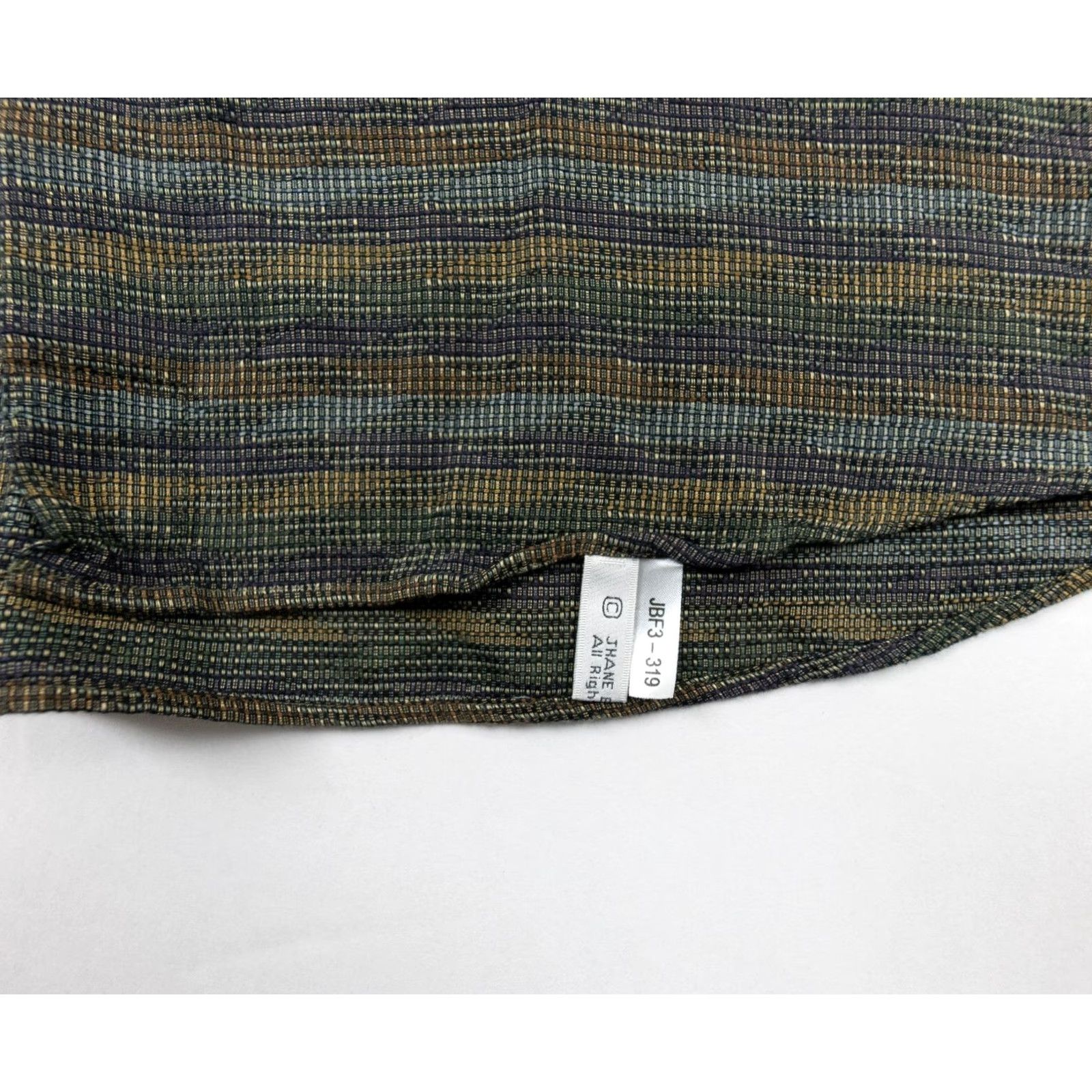 Vintage VINTAGE Jhane Barnes Shirt Mens XL Green Button-Up Woven Japan Abstract Shirt Size US XL / EU 56 / 4 - 4 Thumbnail