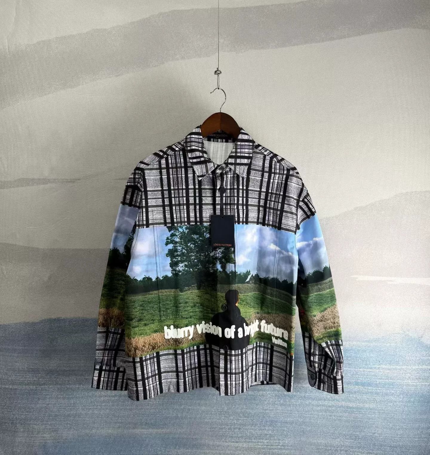 Louis Vuitton Louis Vuitton Landscape Graphic Plaid Shirt XS Size US XS / EU 42 / 0 - 1 Thumbnail