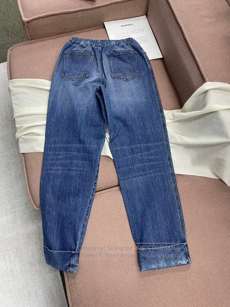 Chanel Chanel Double C jeans with tie on the back Size 25" / US 0 / IT 36 - 4 Thumbnail
