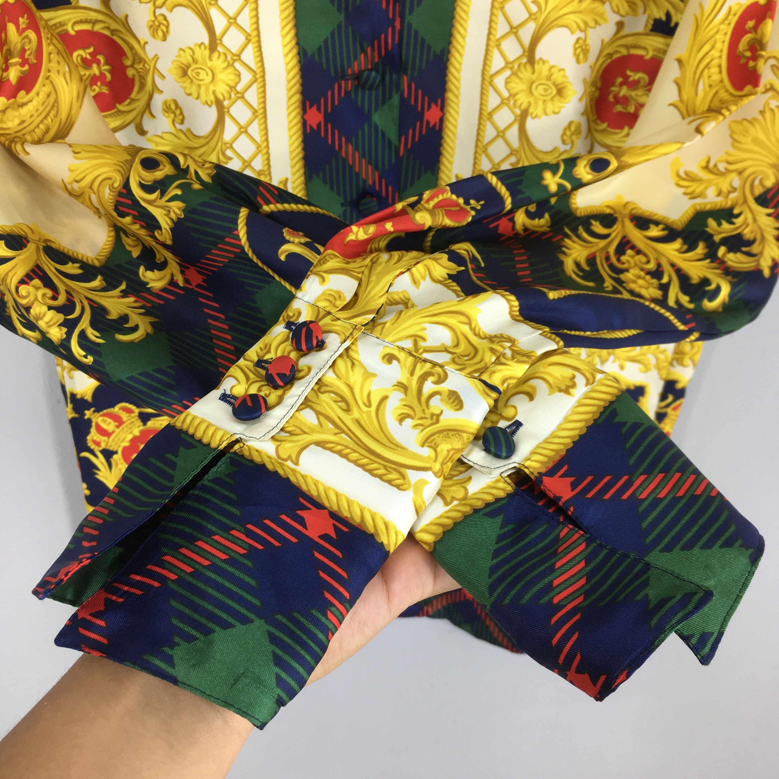 Other Vintage Novelty Baroque Crest Casual Shirt Medium Size US M / EU 48-50 / 2 - 4 Thumbnail