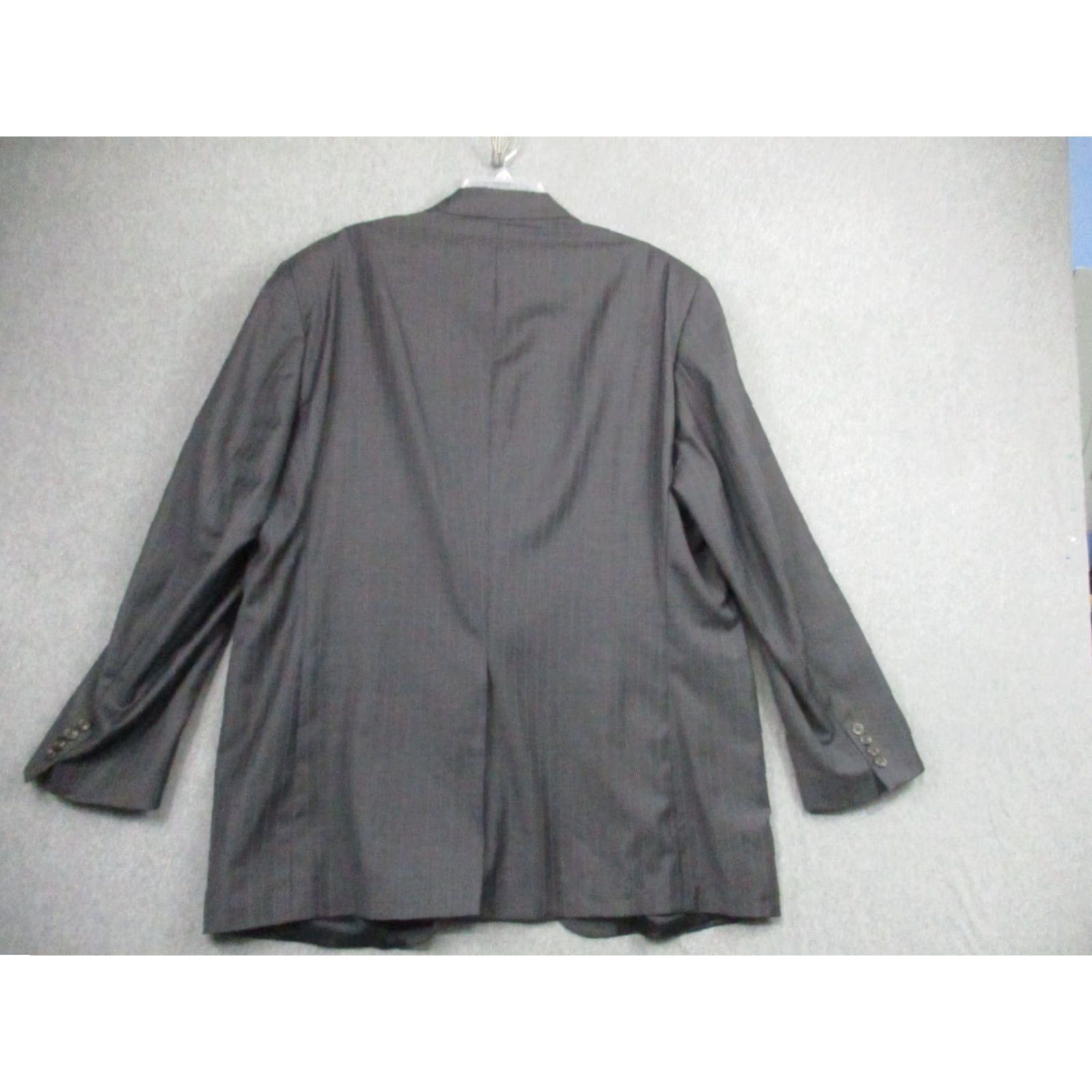 Ralph Lauren VINTAGE LAUREN RALPH LAUREN Sport Jacket 48L Wool Gray Stripe Blazer Size 48R - 6 Thumbnail