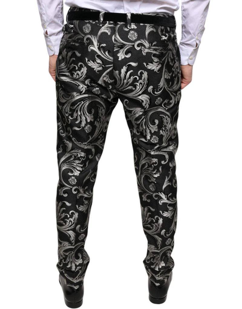 Dolce & Gabbana o1y0125 Casual Pant in Black/Silver Size US 28 / EU 44 - 3 Thumbnail