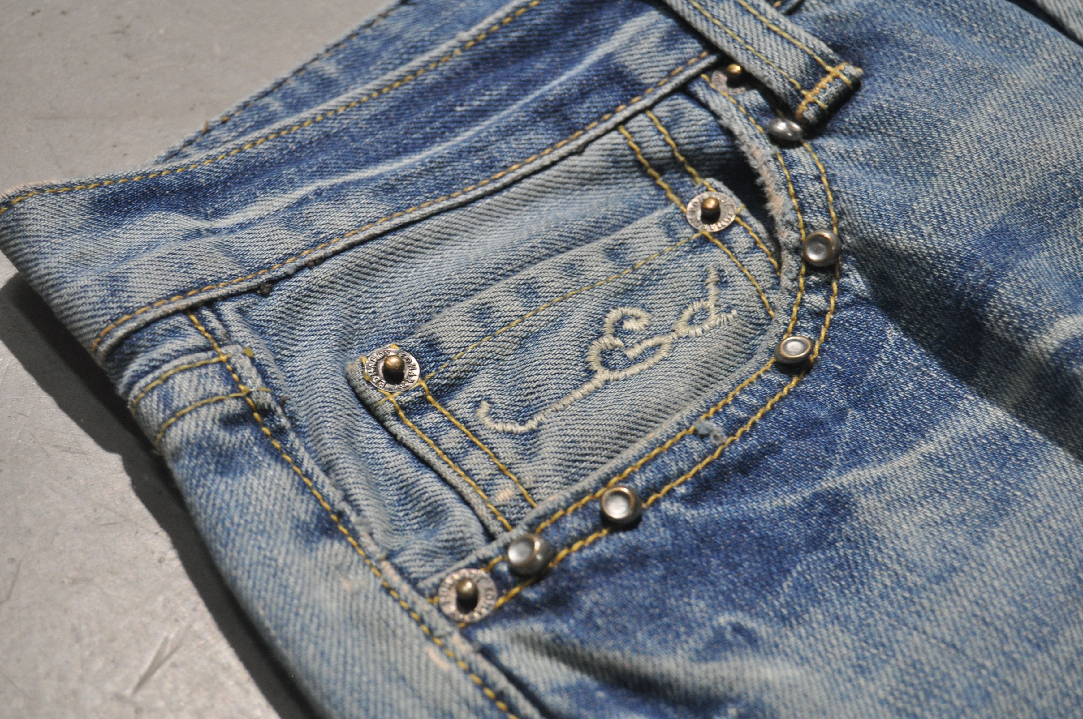 Ed Hardy Ed Hardy - Studded Multi-Patch Denim Jean Size US 30 / EU 46 - 12 Thumbnail